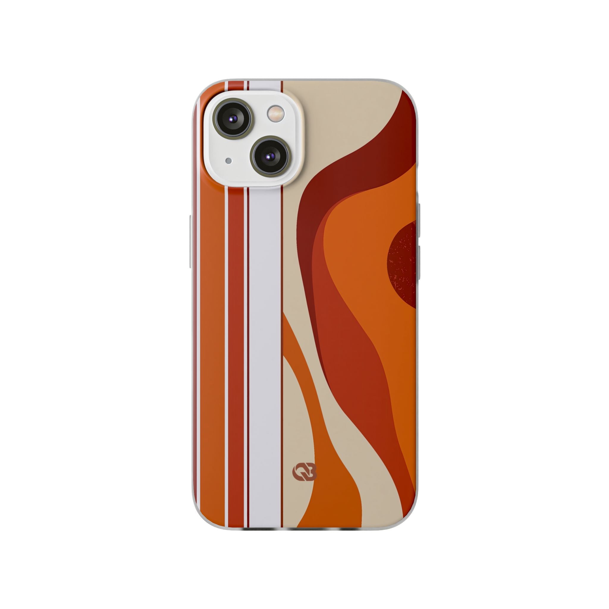 Orange Lite Phone Case for iPhone - Terracotta Metro Line