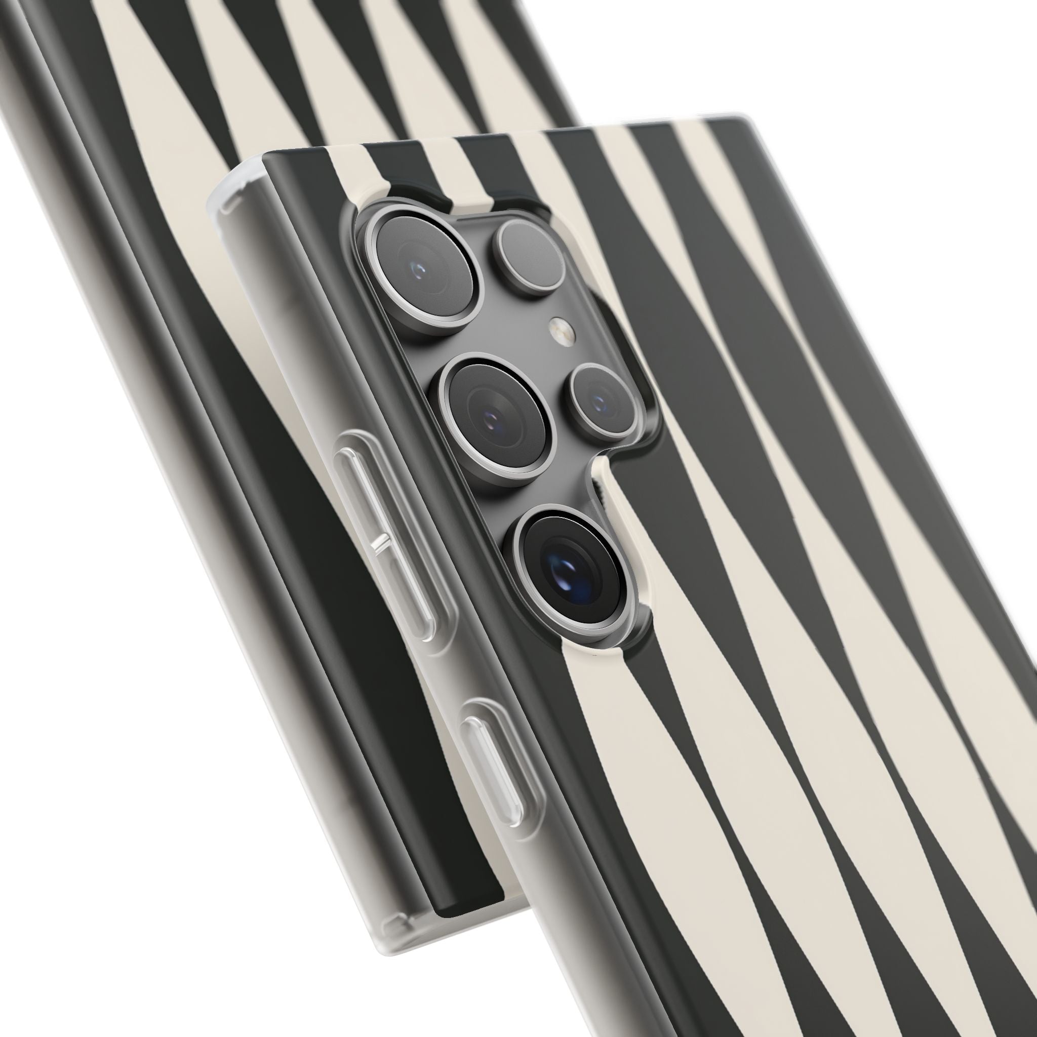 Black Lite Phone Case for Samsung - Ivory Spindle Grid