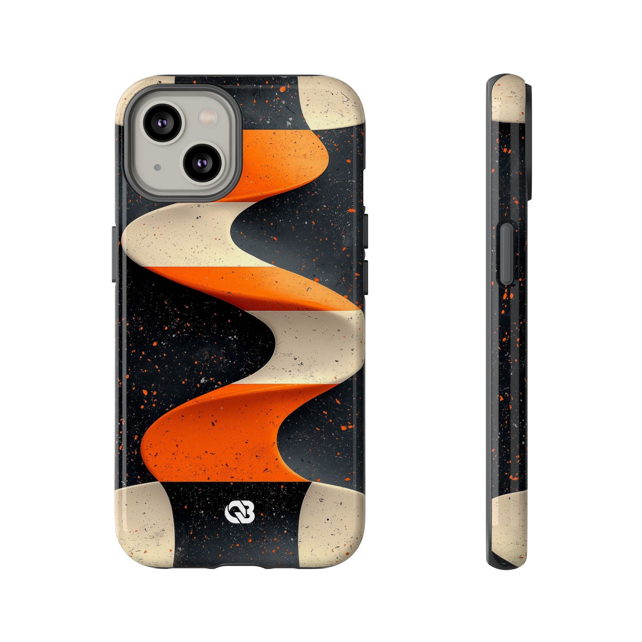 Orange Grit Twist · Tough Phone Case for iPhone