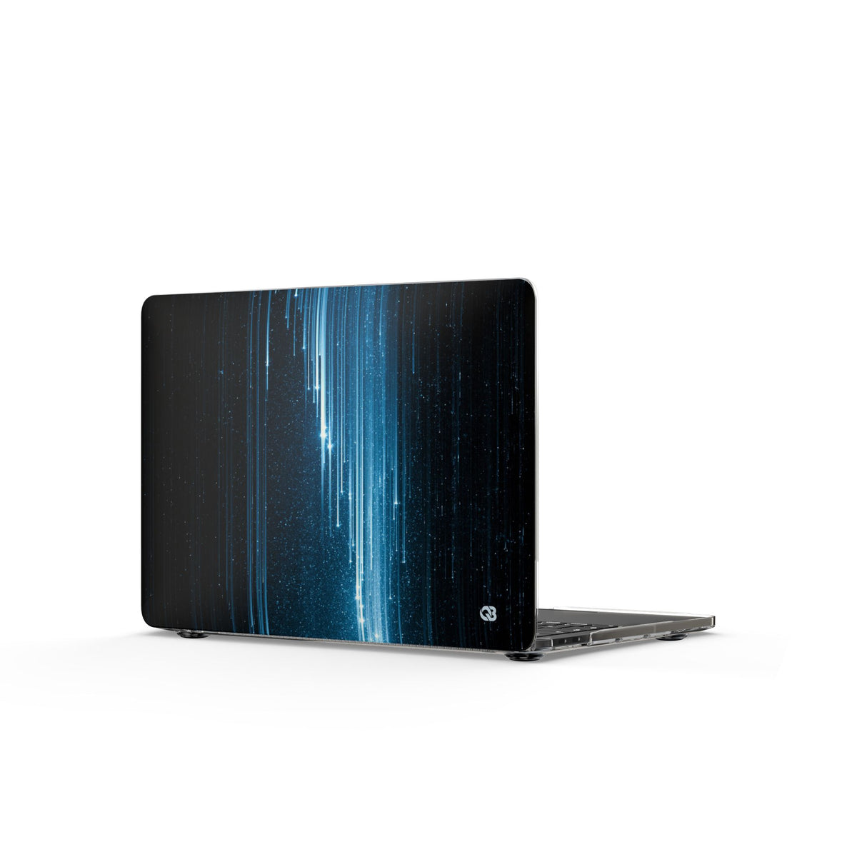 Nocturnal Cascade · Clear Hard Case for MacBook · Black