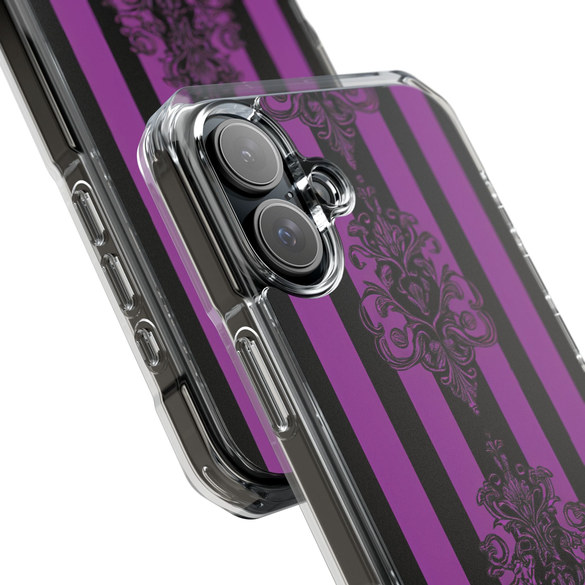 Damask Elegance Purple iPhone 16 Plus Case - Impact