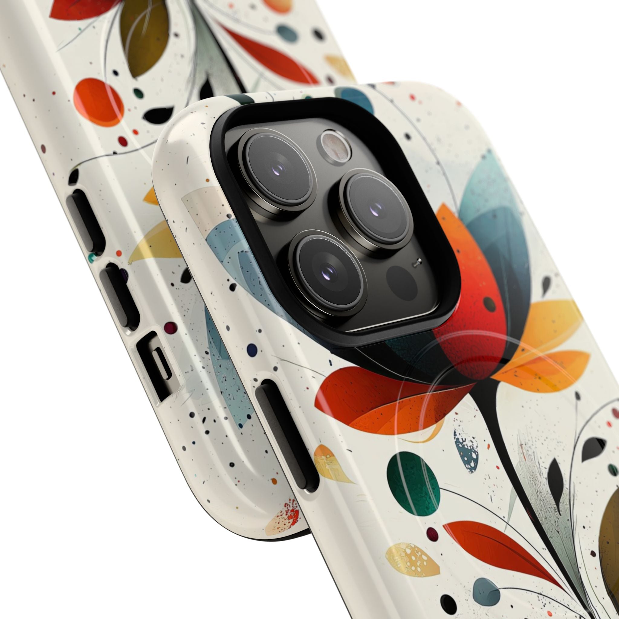 Burnt Petal Abstract · Tough+ etui na telefon dla iPhone · MagSafe