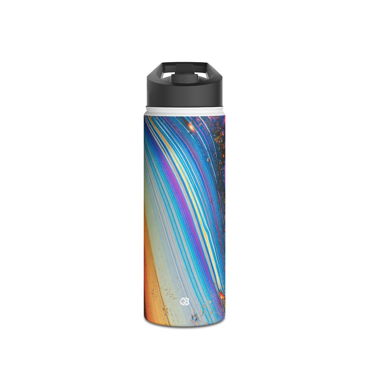 Prismatic Aura Flow · Insulated Water Bottle · Blue