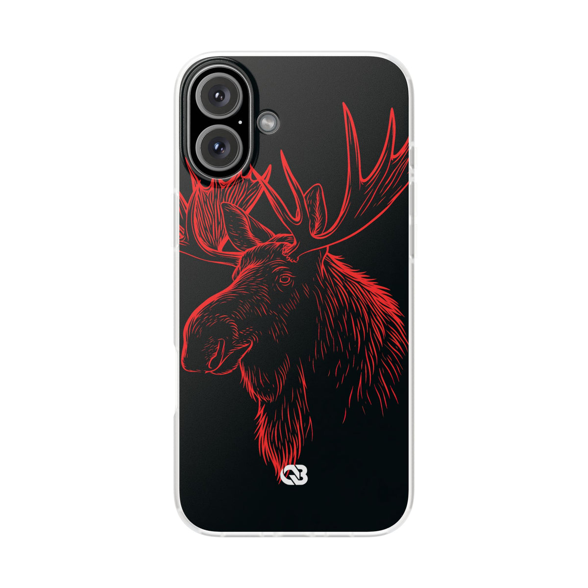 Nordic Elk · Lite Phone Case for iPhone · Black