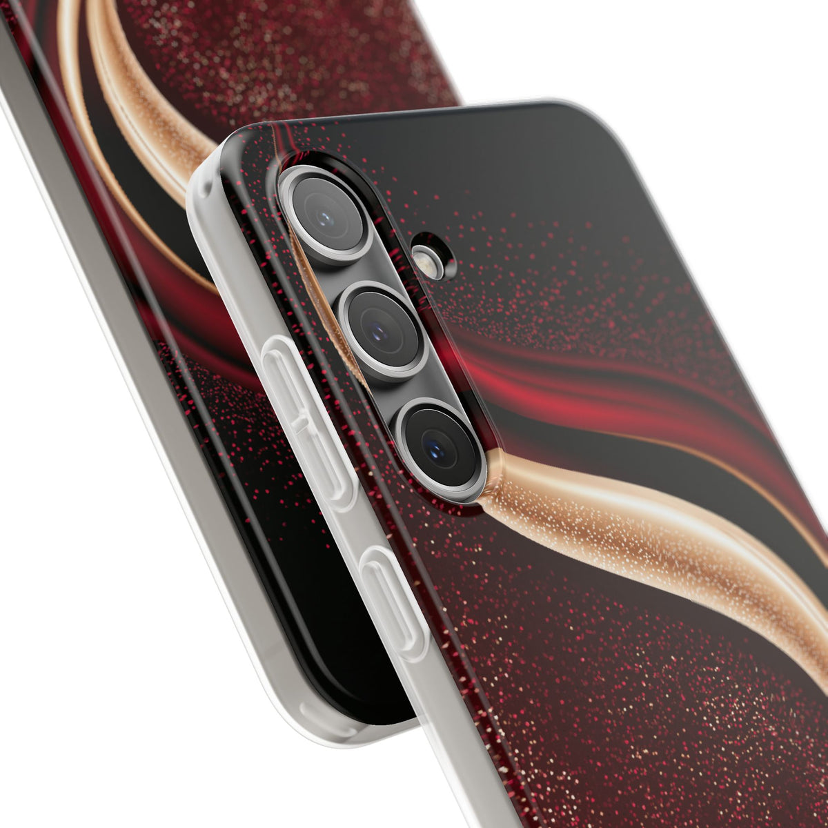 Gilded Crimson Flow · Lite Phone Case for Samsung · Red
