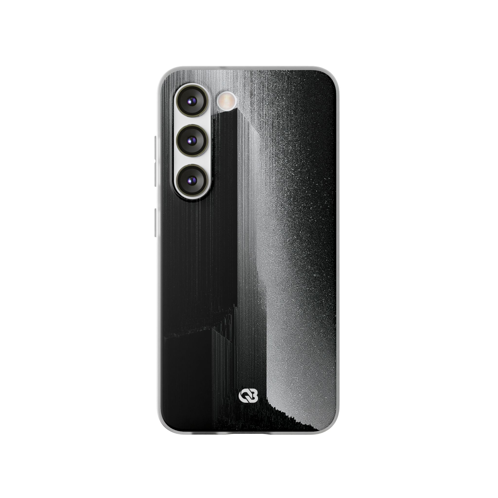 Black Lite Phone Case for Samsung - Brutalist Pixel Monolith