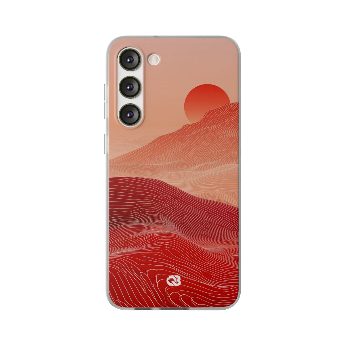 Red Lite Phone Case for Samsung - Crimson Ridge Lines