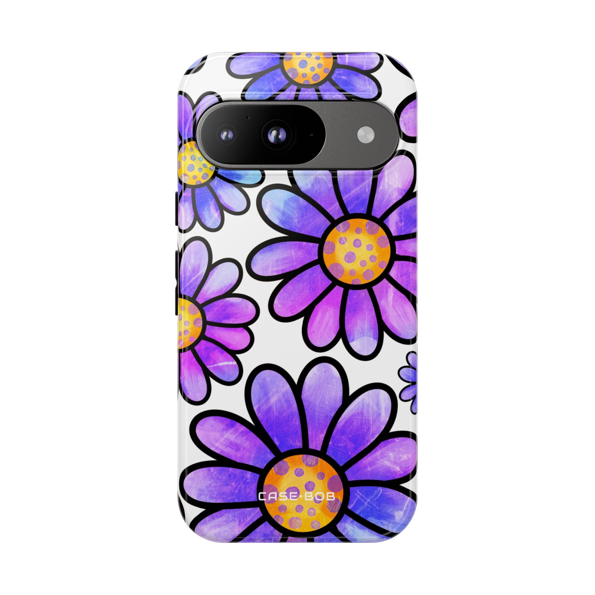 Polka Dot Blooms Google Pixel 9 Case - Tough
