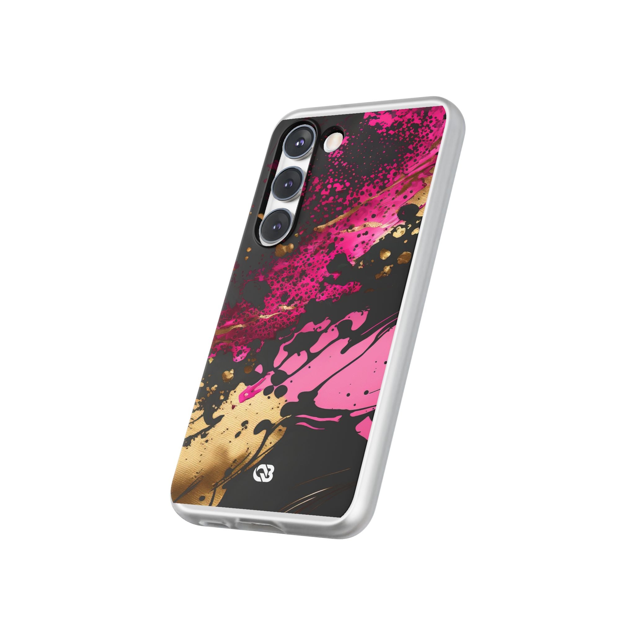 Magenta Liquid Gold · Soft Handyhülle für Samsung