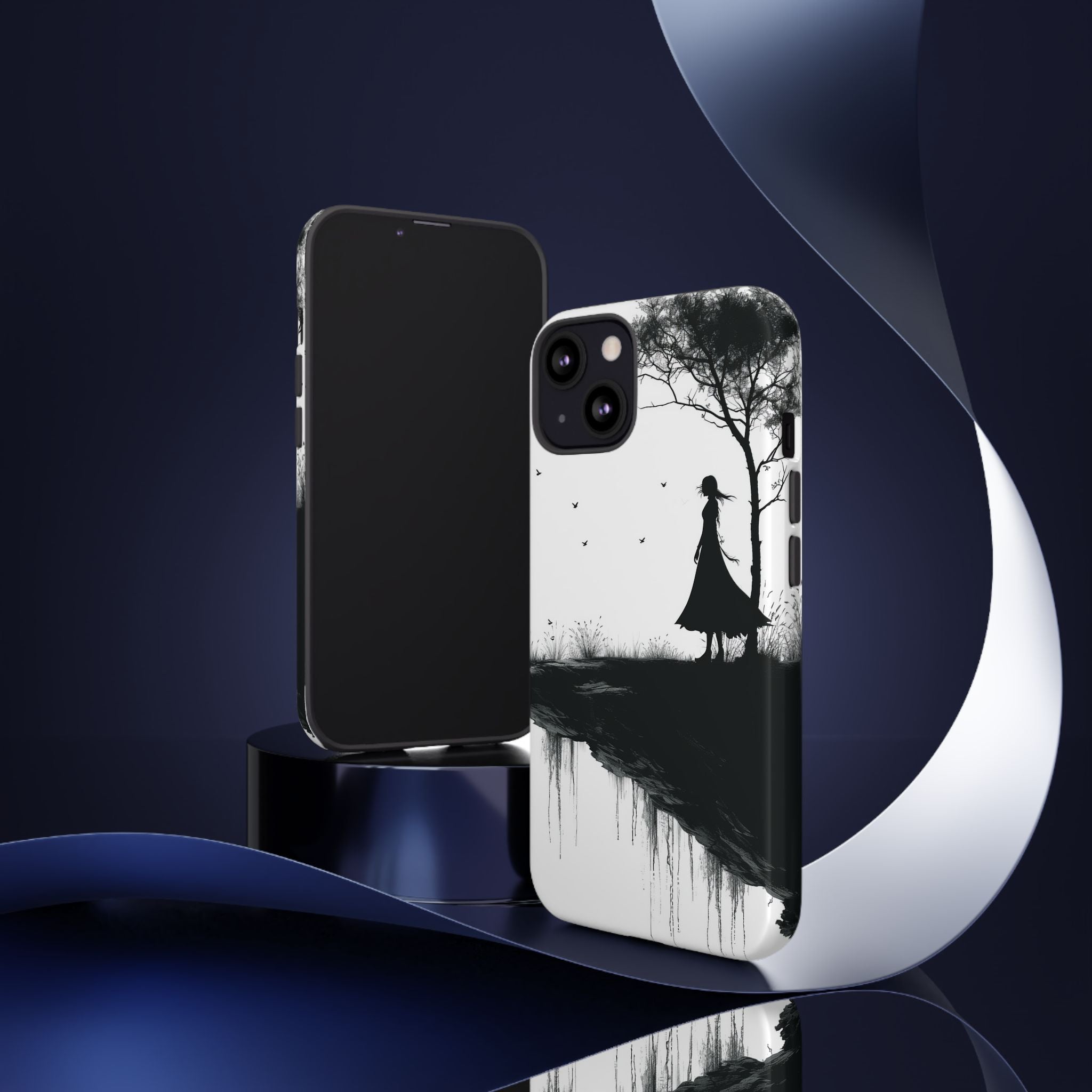 Cliffside Silhouette iPhone 13 Case - Tough