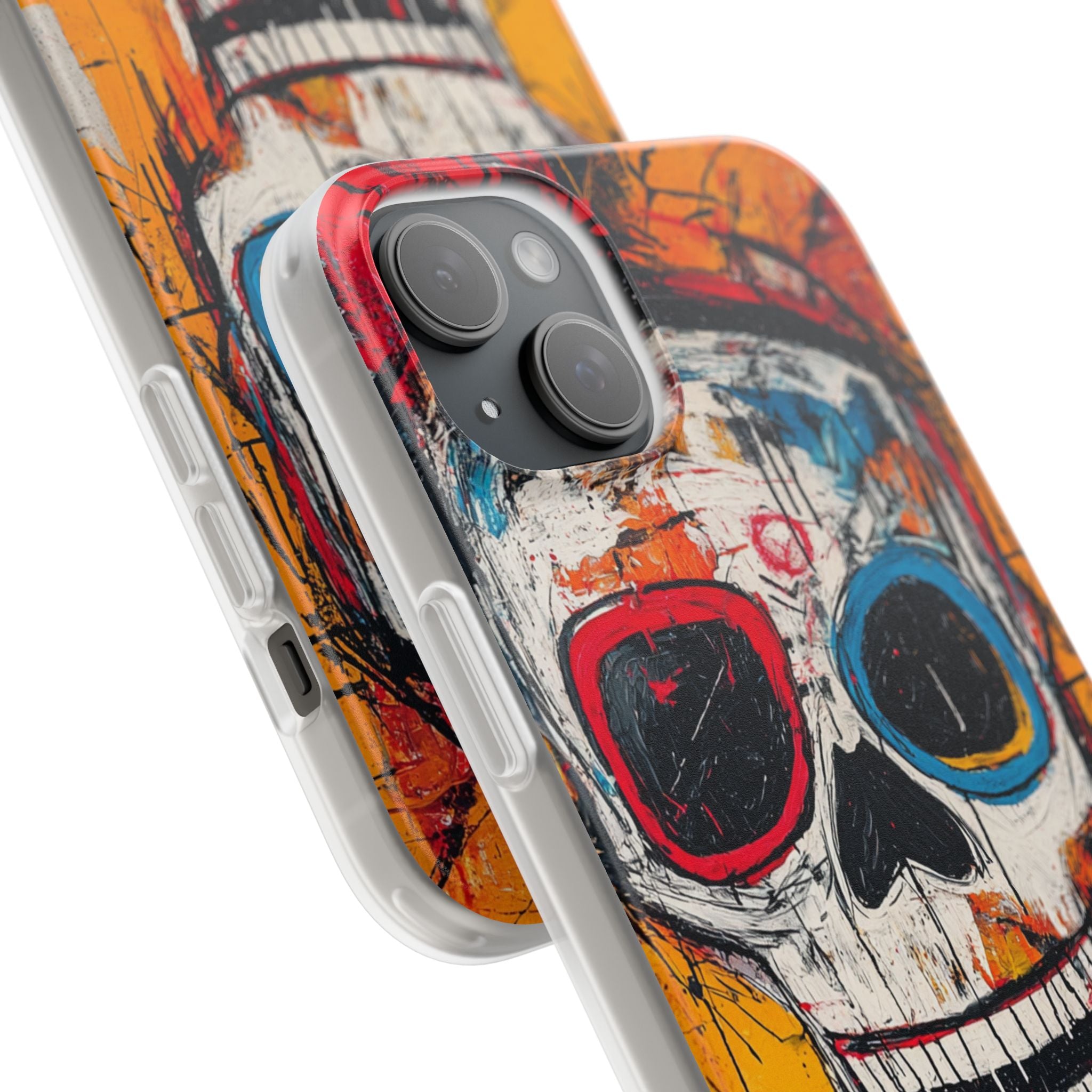 Vivid Graffiti Skull · Soft Custodia per iPhone
