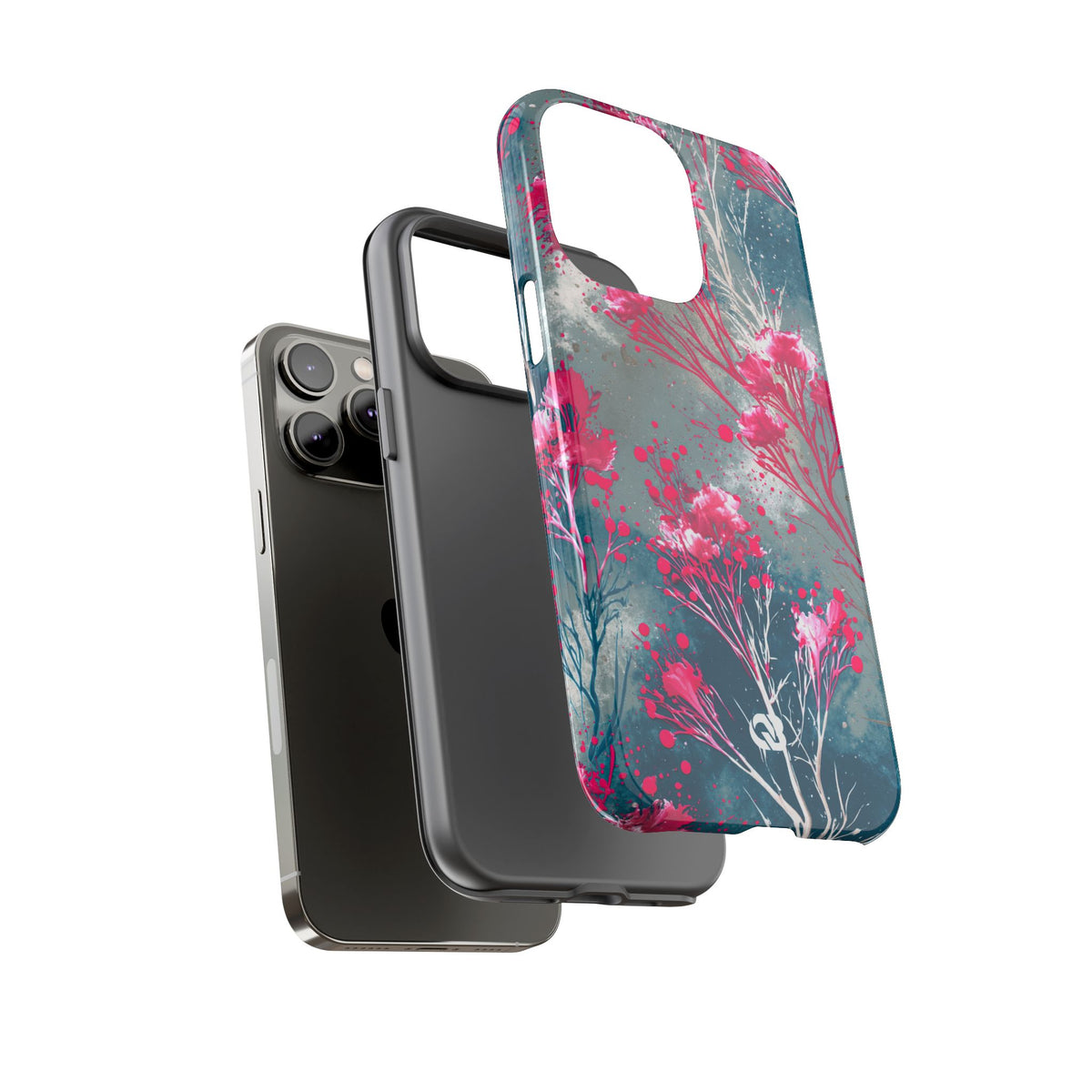 Cyber Blossom · Tough Phone Case for iPhone · Teal