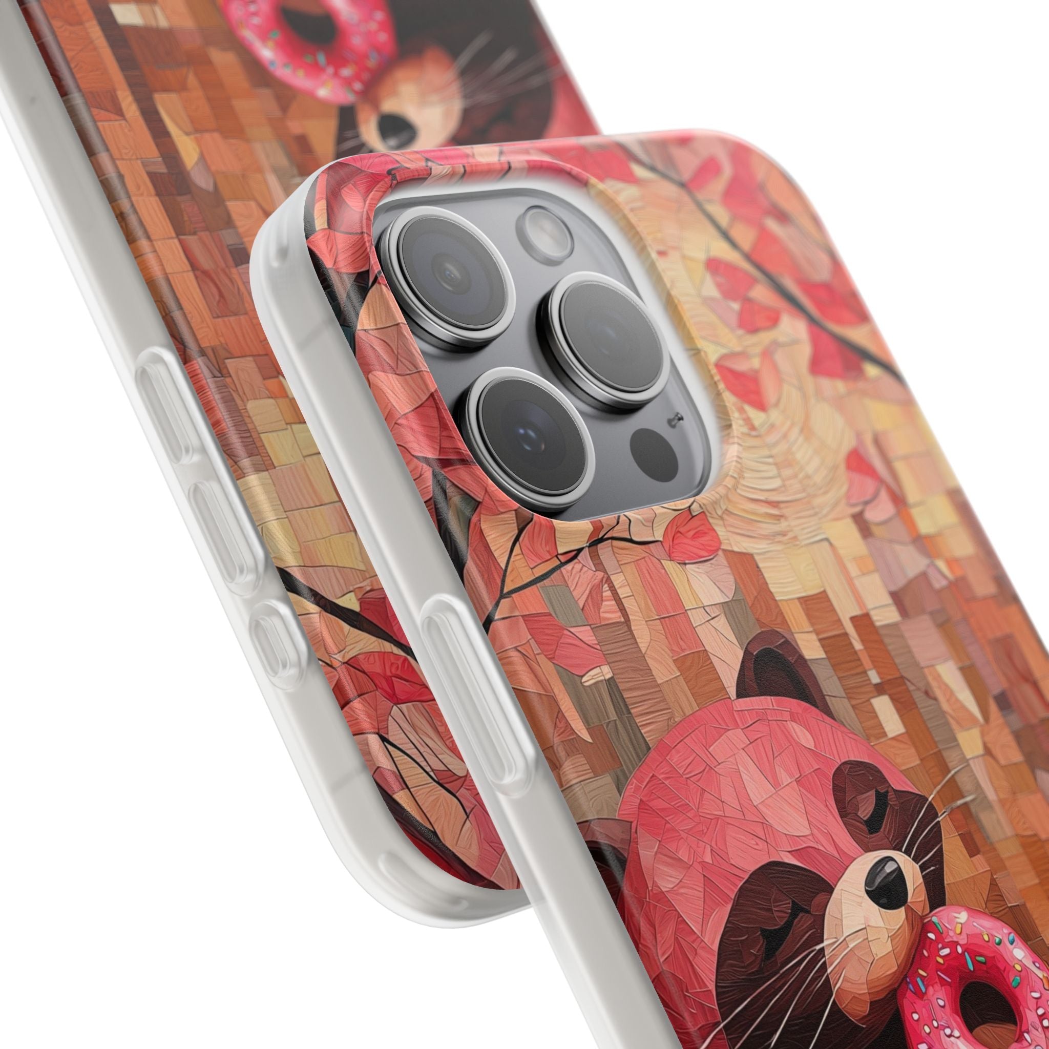 Crimson Donut Bandit · Soft Custodia per iPhone