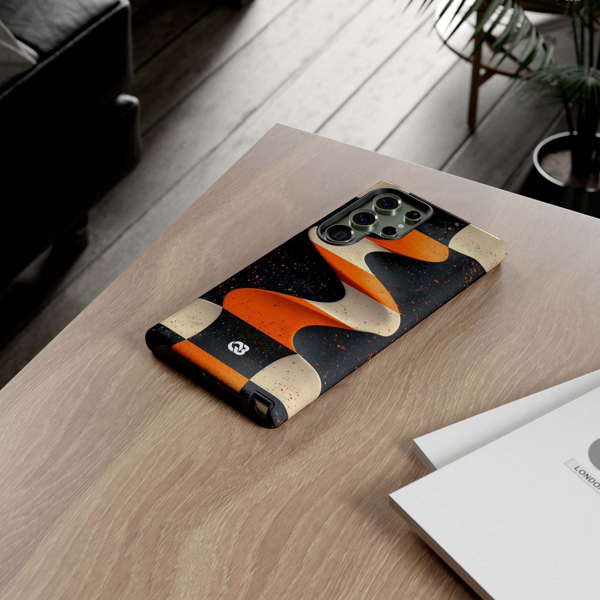 Orange Grit Twist · Tough Phone Case for Samsung