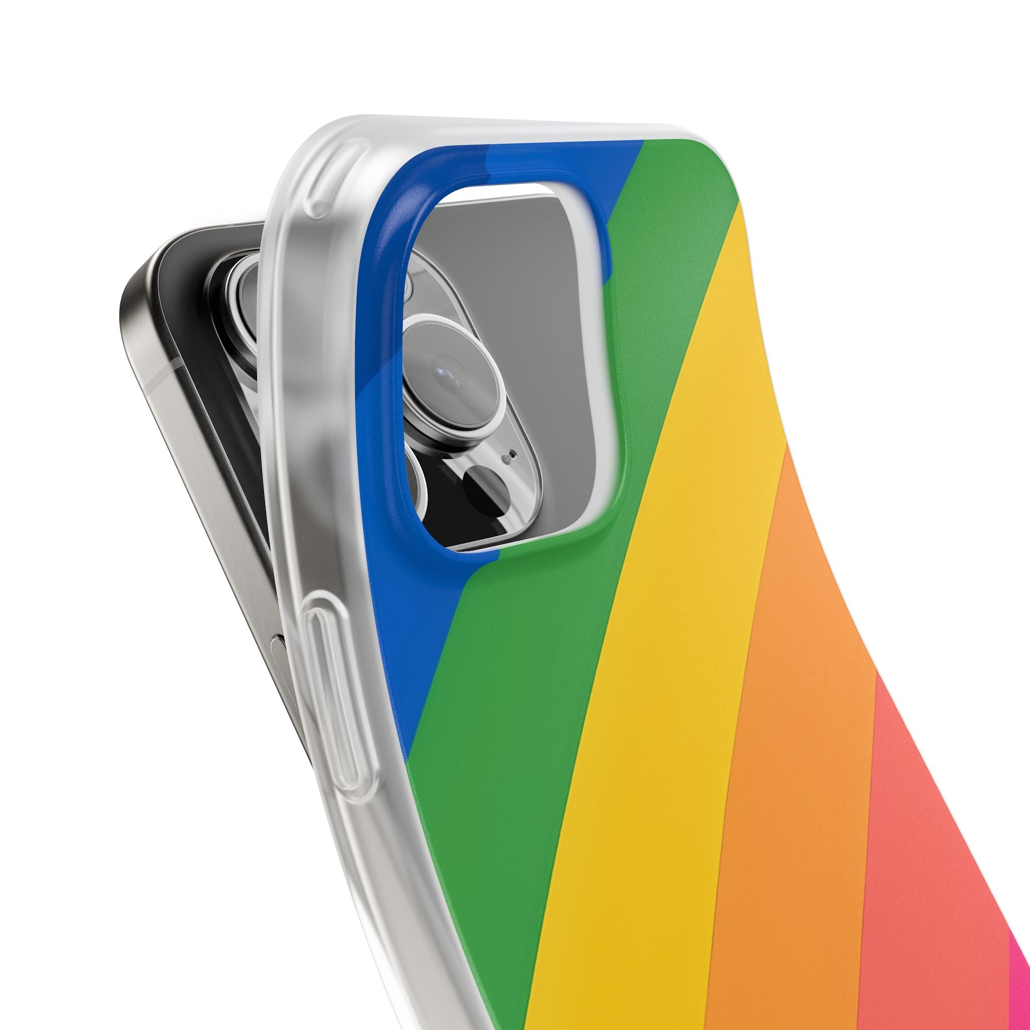 Vibrant Spectrum Slope · Soft Phone Case for iPhone