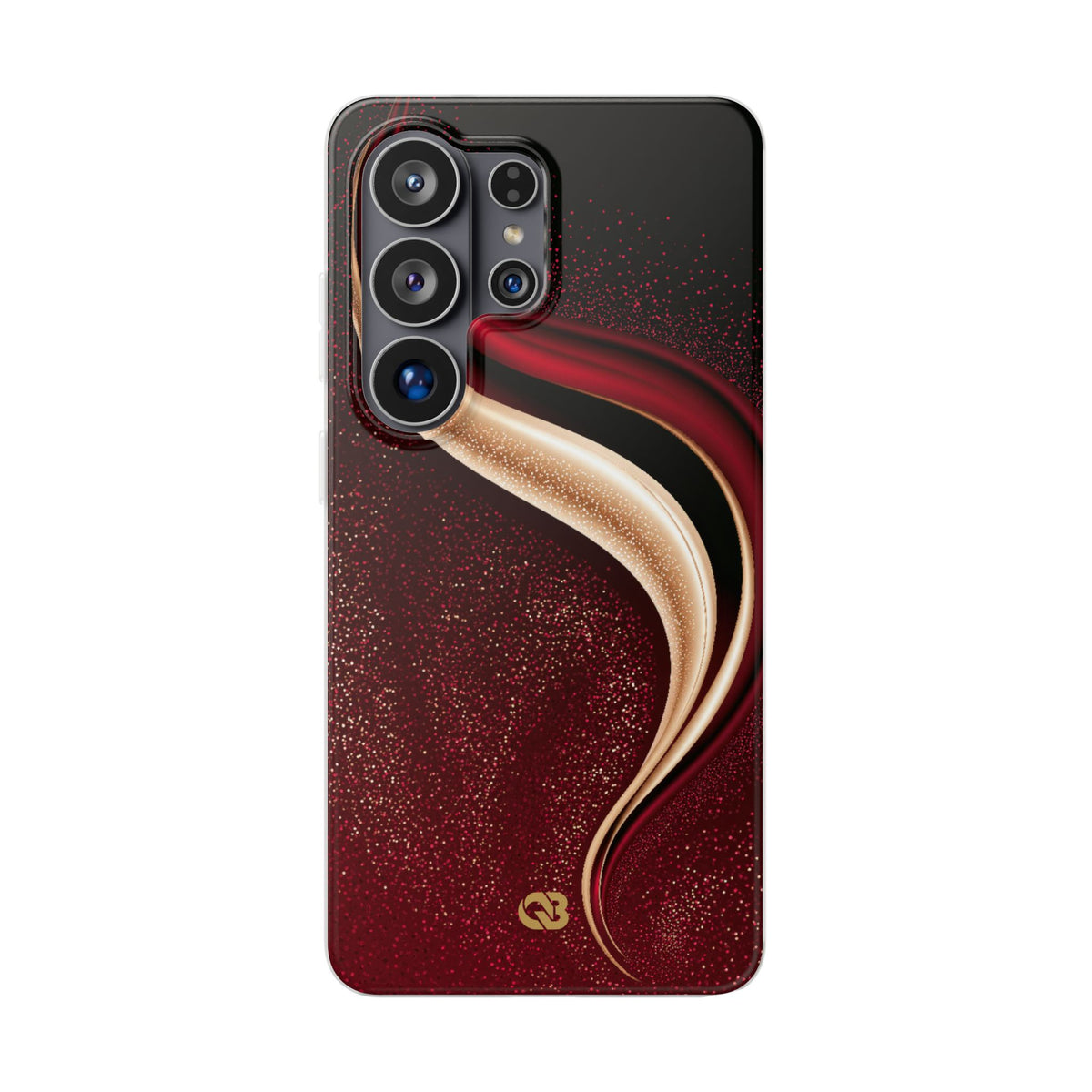 Gilded Crimson Flow · Lite Phone Case for Samsung · Red