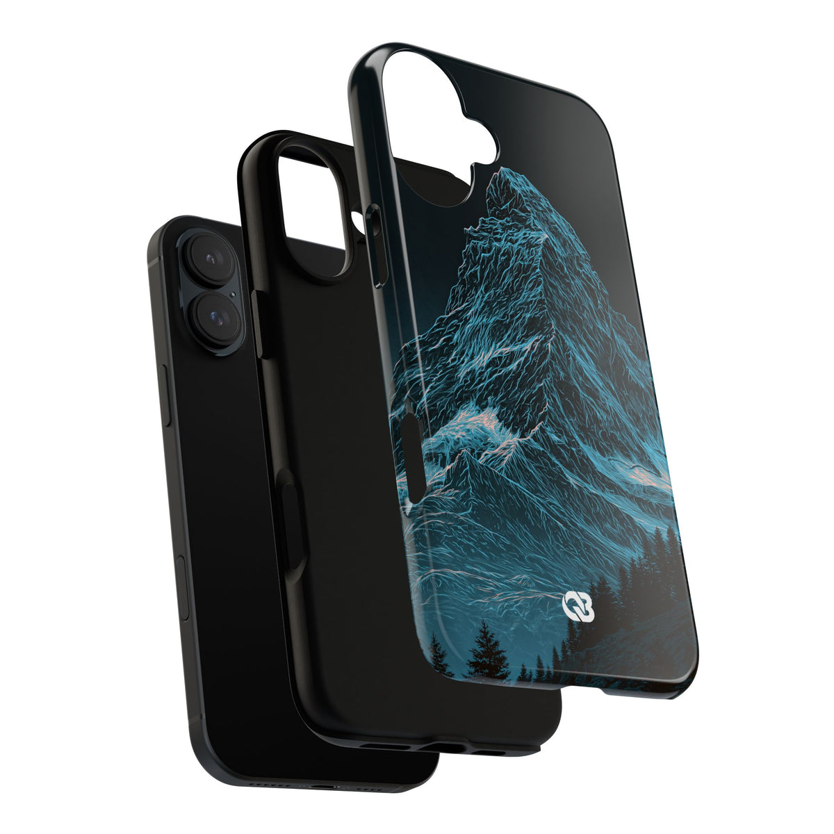 Glacial Alpine Peak · Tough Phone Case for iPhone · Blue