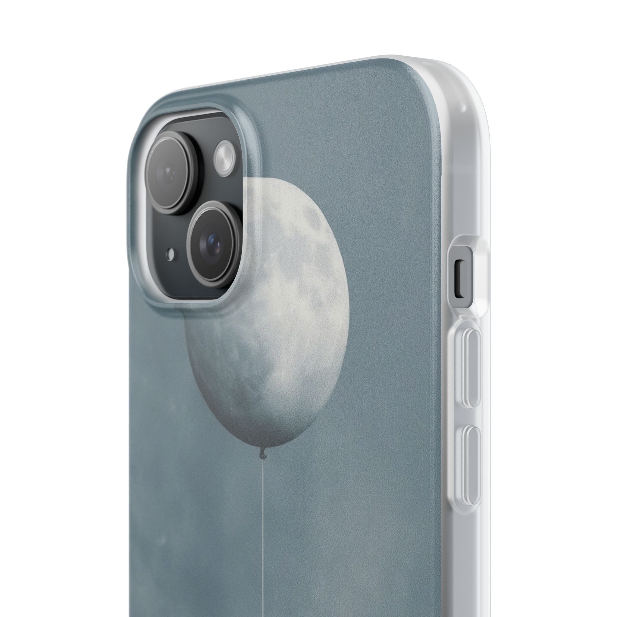 Moon Balloon iPhone 15 Plus Case - Soft