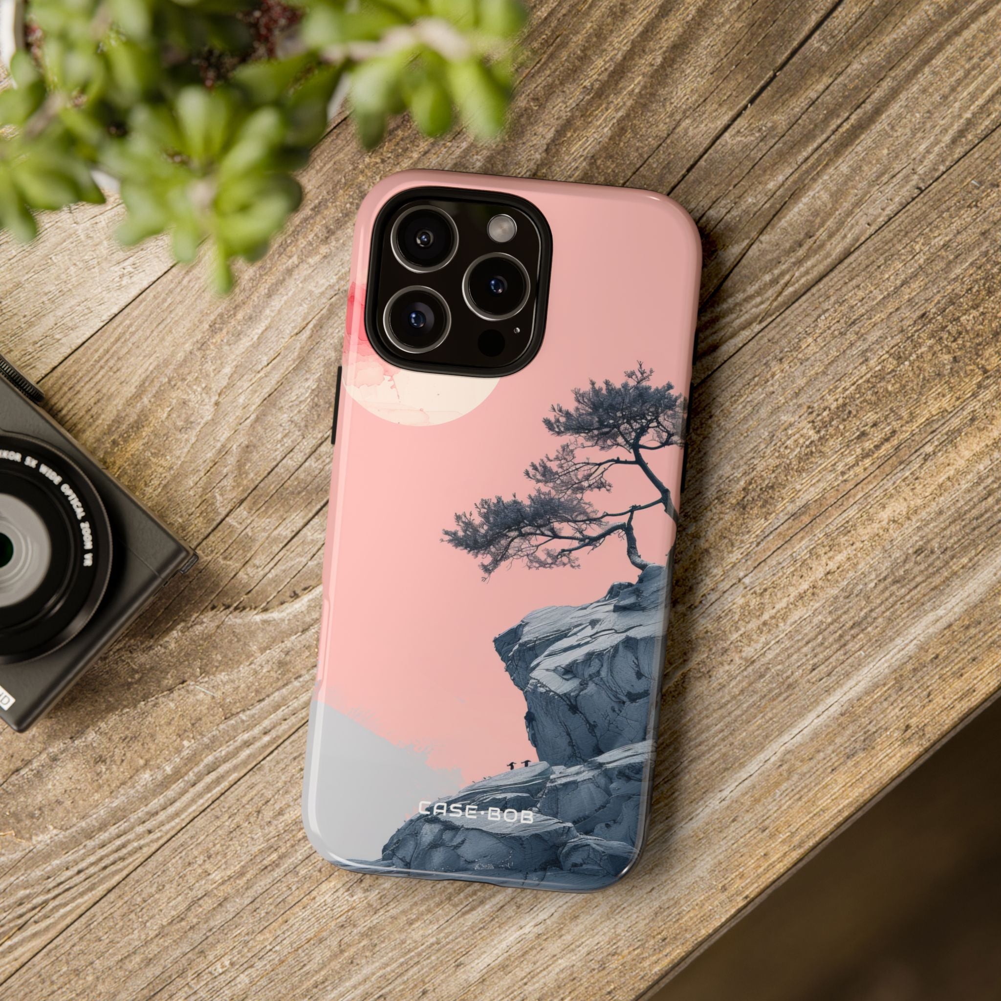 Crimson Moon Tree iPhone 16 Pro Max Case - Tough