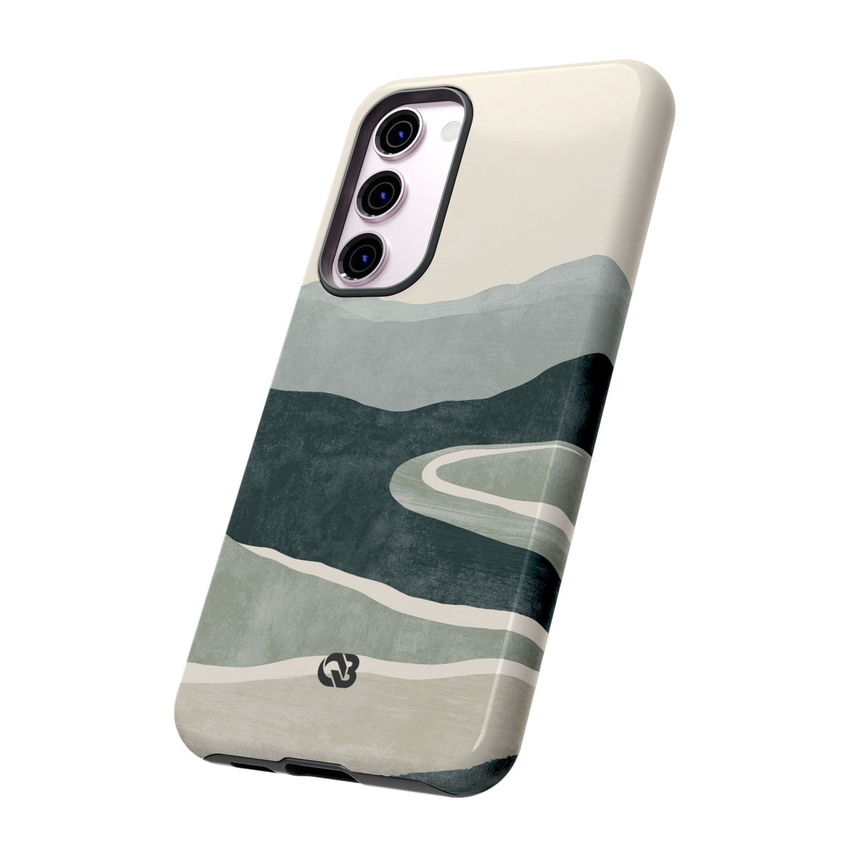 Muted Valley Vista · Tough Phone Case for Samsung · Green