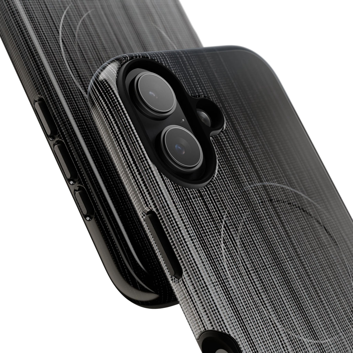 Grey Tough 2.0 Magsafe Phone Case for iPhone - Static Vertical Dither