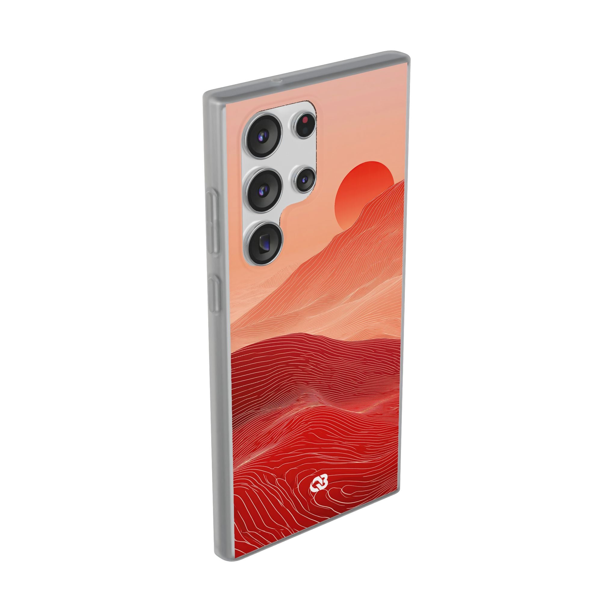 Red Lite Phone Case for Samsung - Crimson Ridge Lines