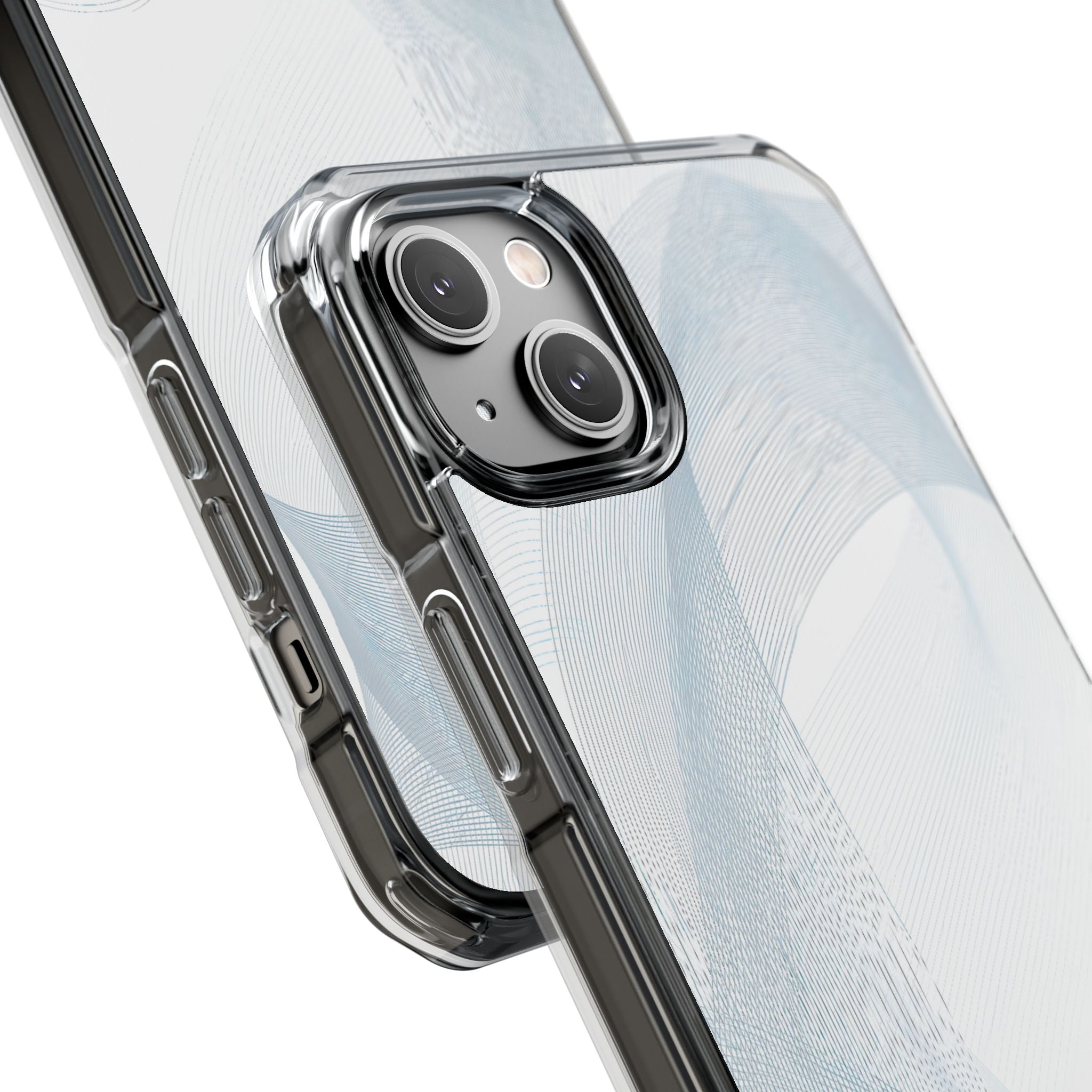 White Impact MagSafe Phone Case for iPhone - Arctic Line Current
