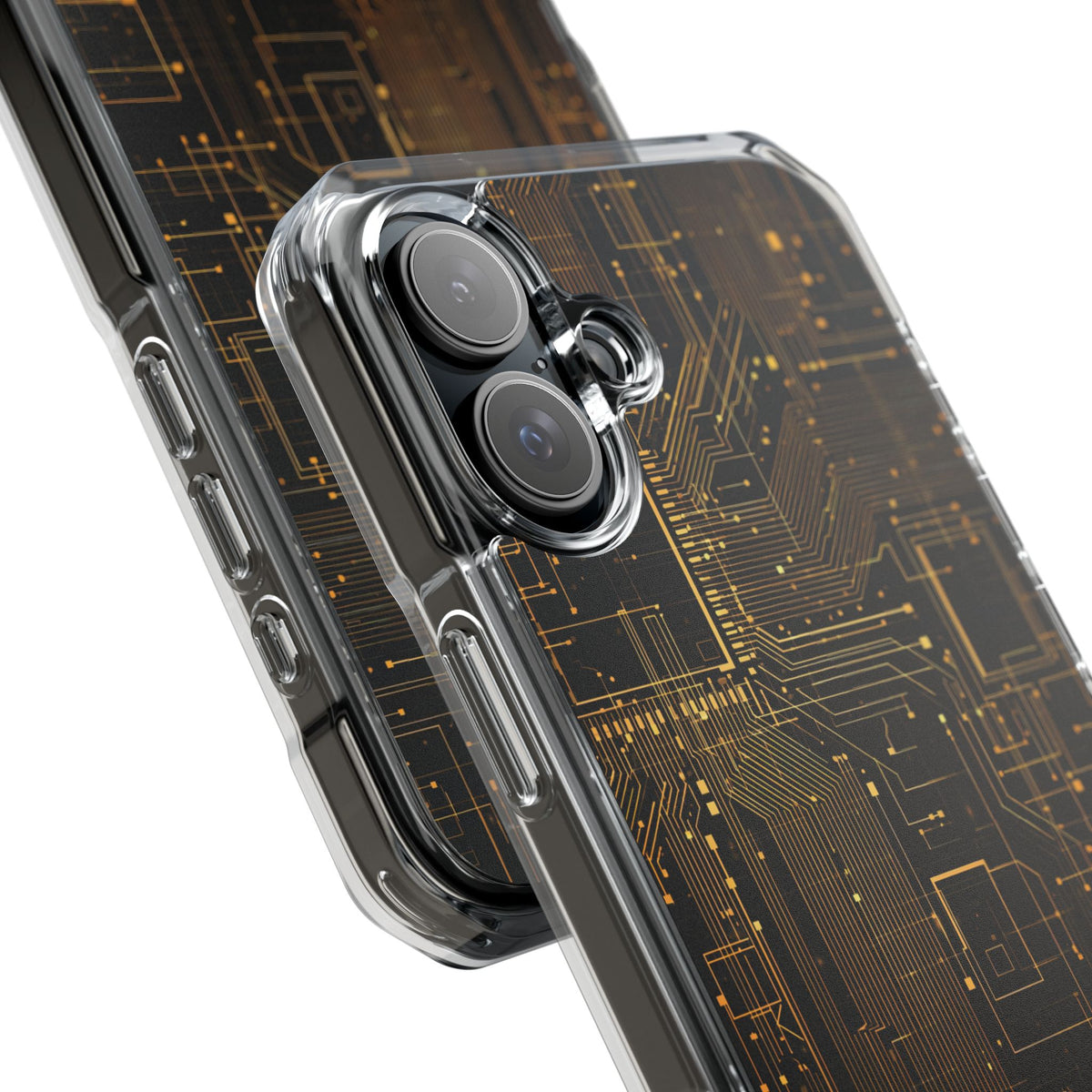 Gold Impact MagSafe Phone Case for iPhone - Amber Core Mainframe