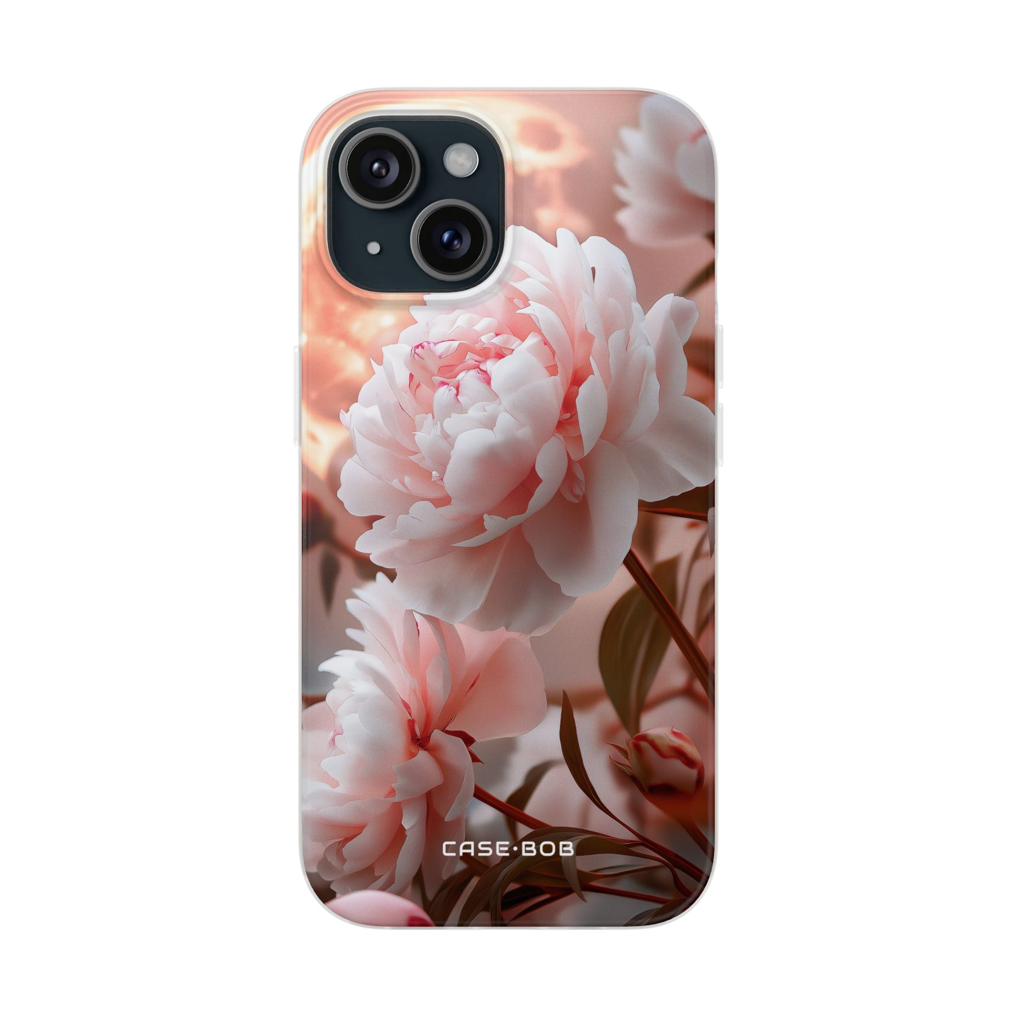 Peony Moonlight iPhone 15 Case - Soft