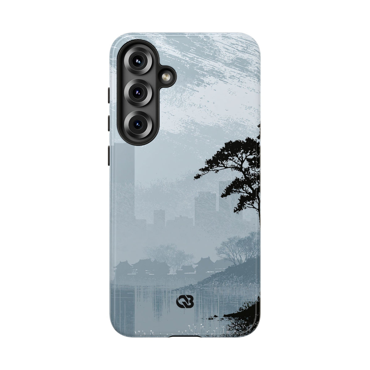 Grey Tough Phone Case for Samsung - Steel Slate Zen