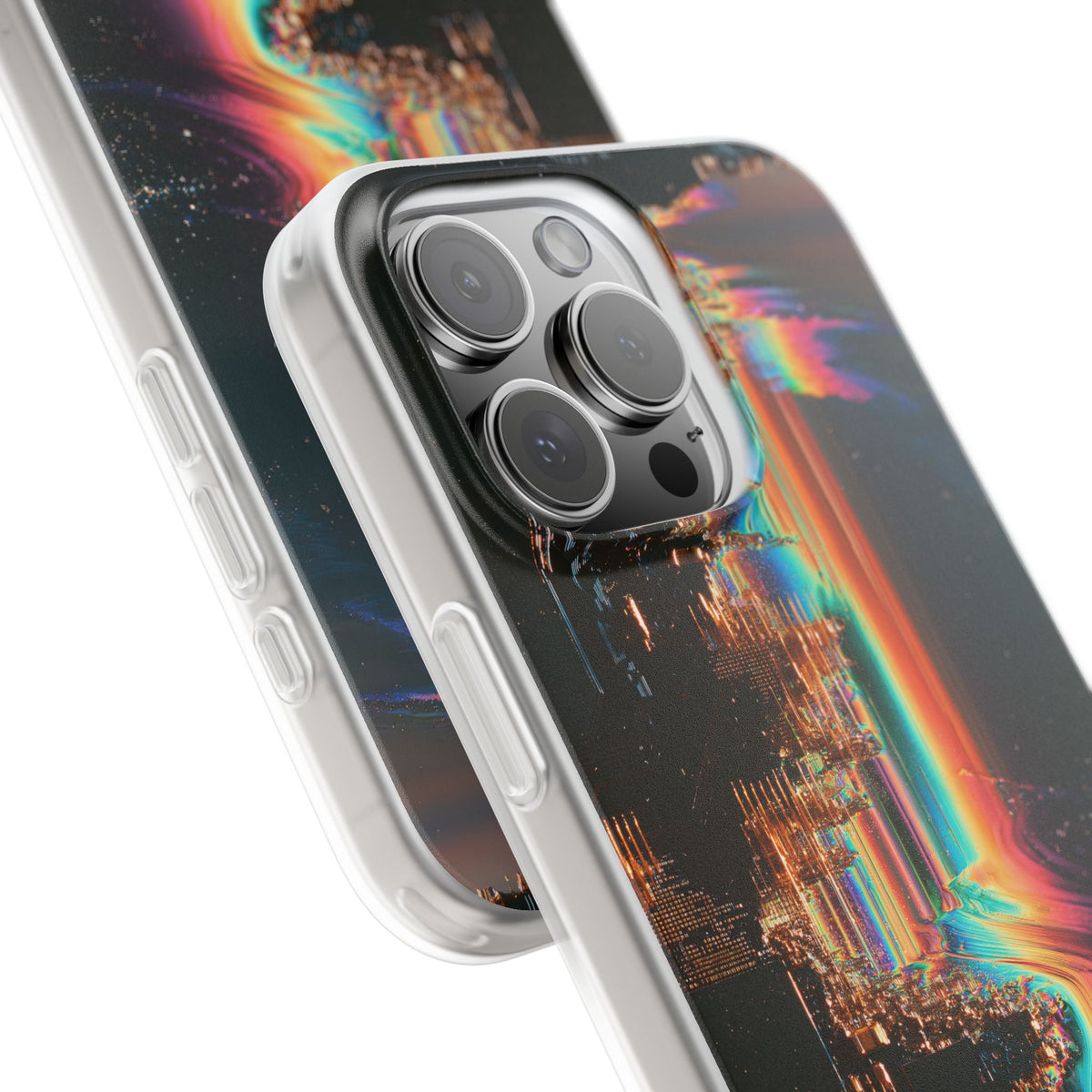Prismatic Circuit · Lite Phone Case for iPhone · Black