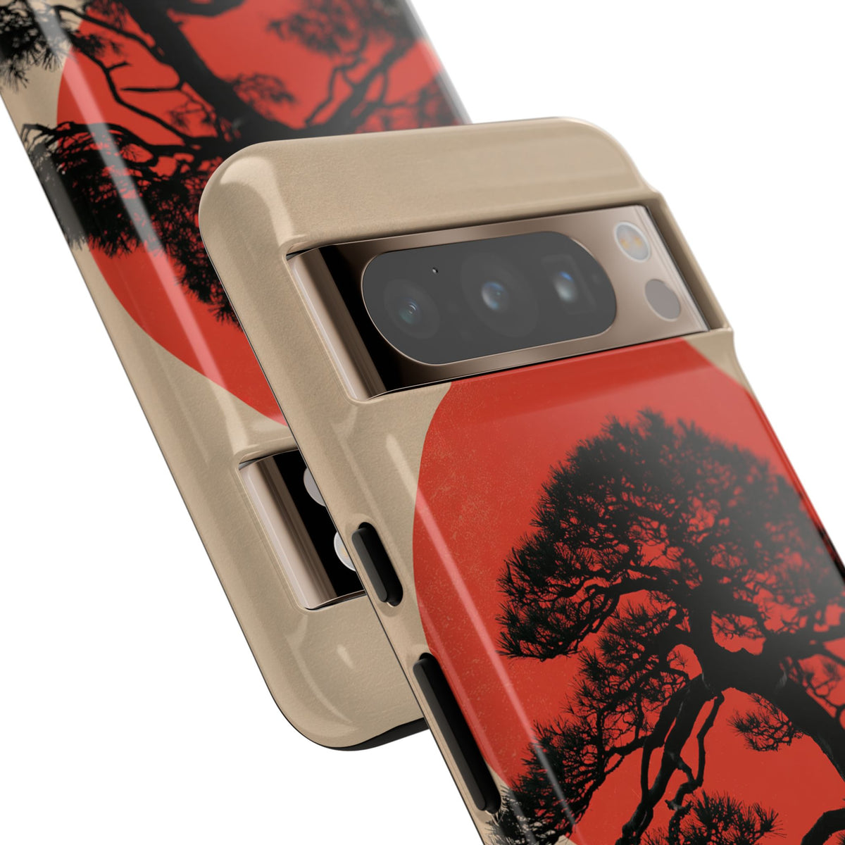 Crimson Pine Solitude · Tough Phone Case for Pixel · Beige