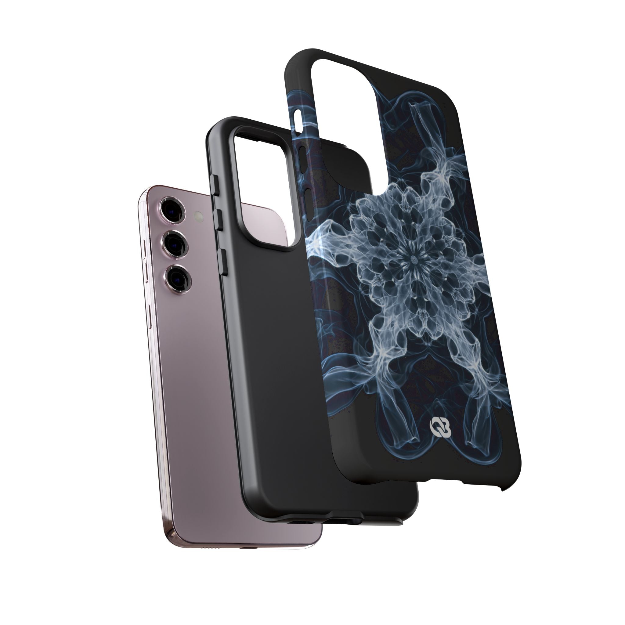Blue Tough Phone Case for Samsung - Glacial Smoke Crown