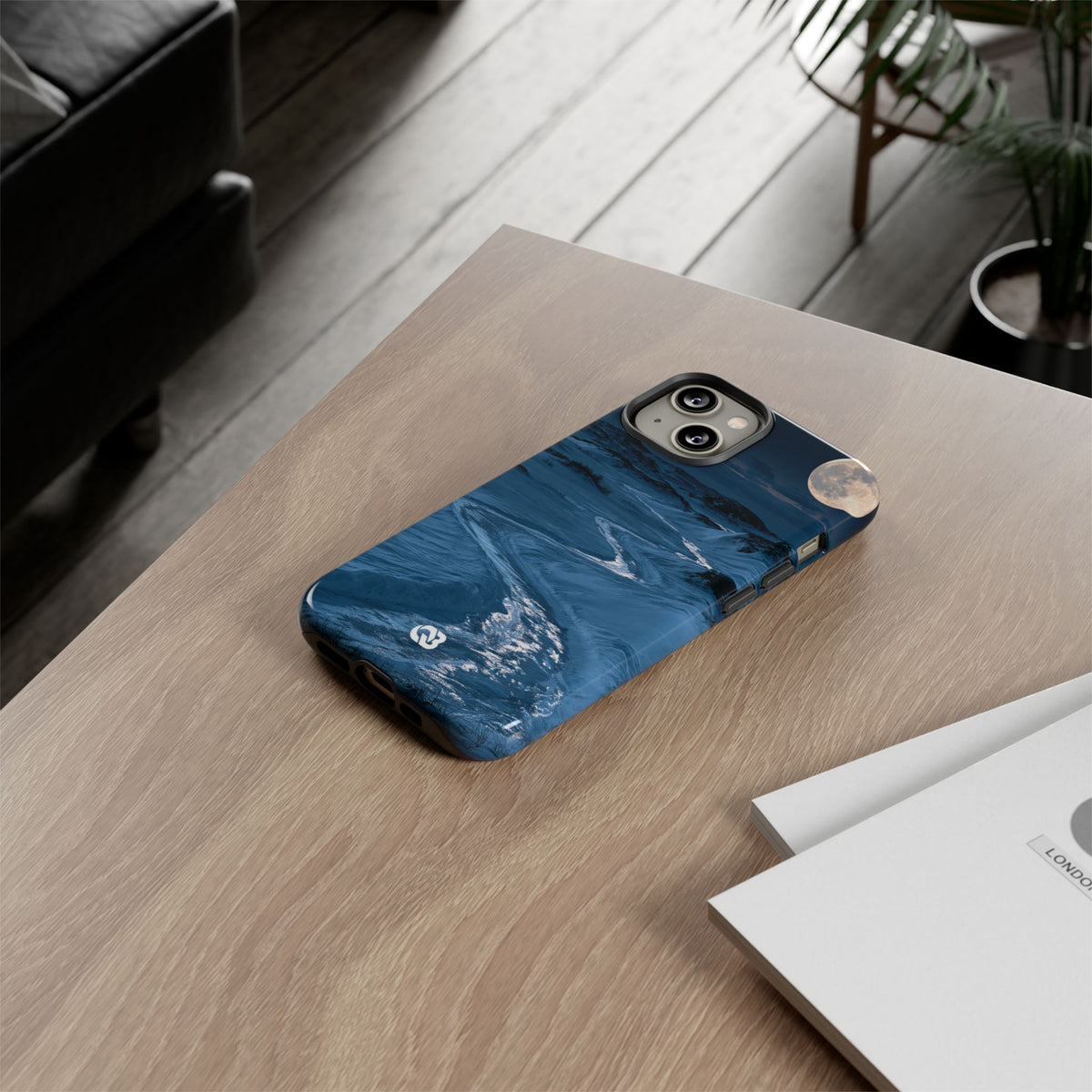 Arctic Moon Drift · Tough Phone Case for iPhone · Blue