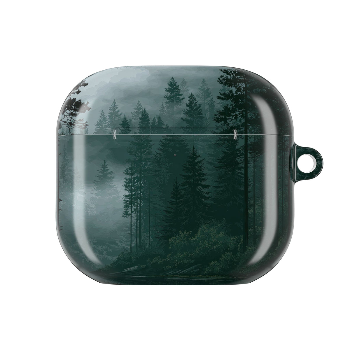Misty Pine Reflections · Hard Case for AirPods & AirPods Pro · Green