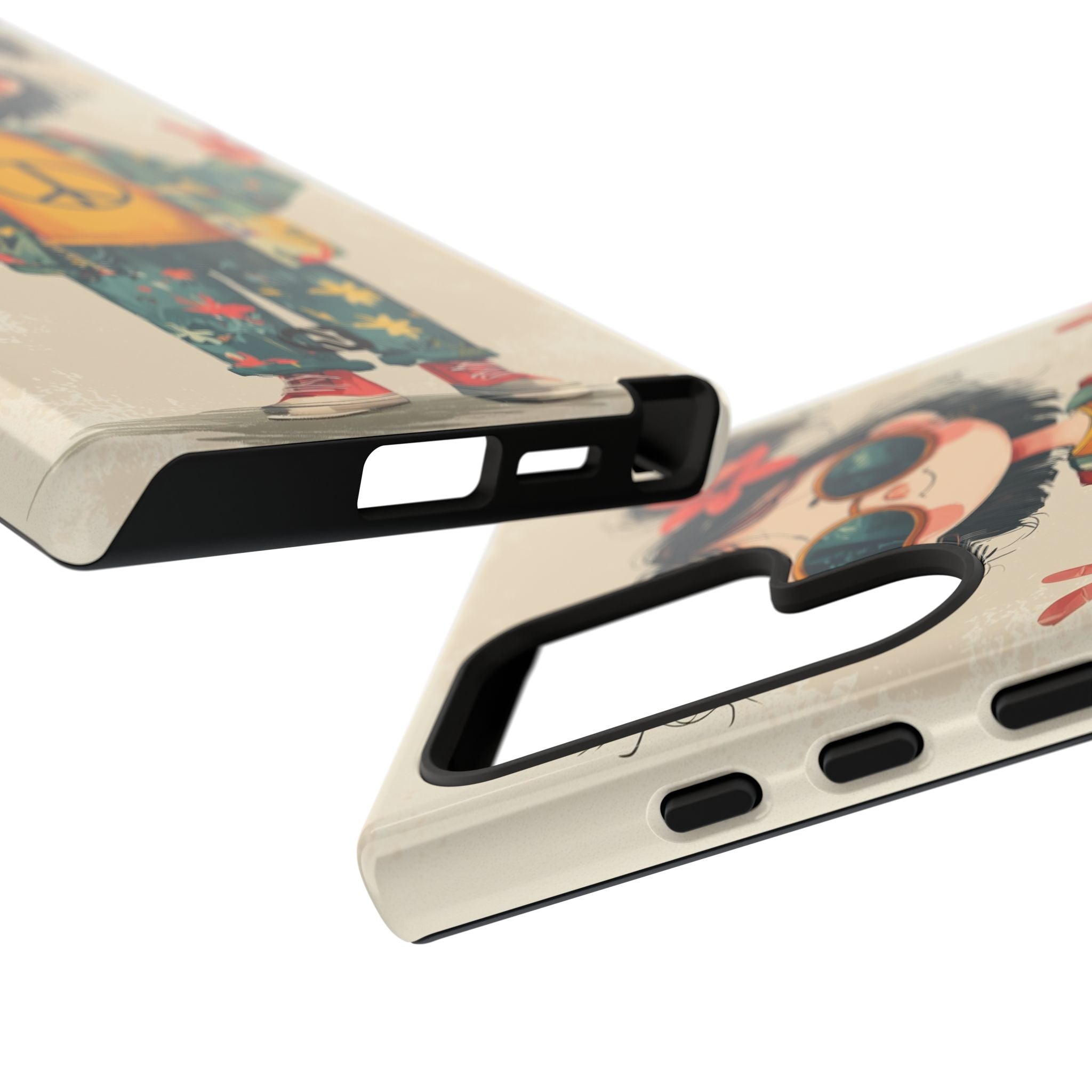 Retro Peace Girl · Tough Custodia per Samsung