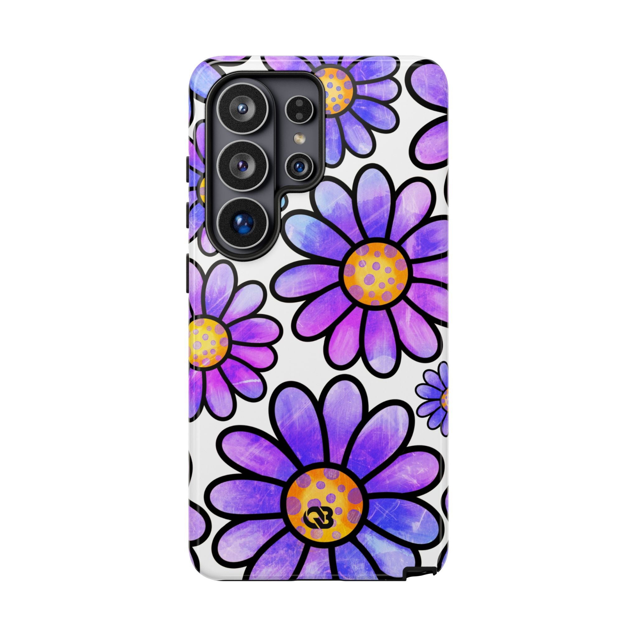 Violet Grunge Bloom · Tough Phone Case for Samsung