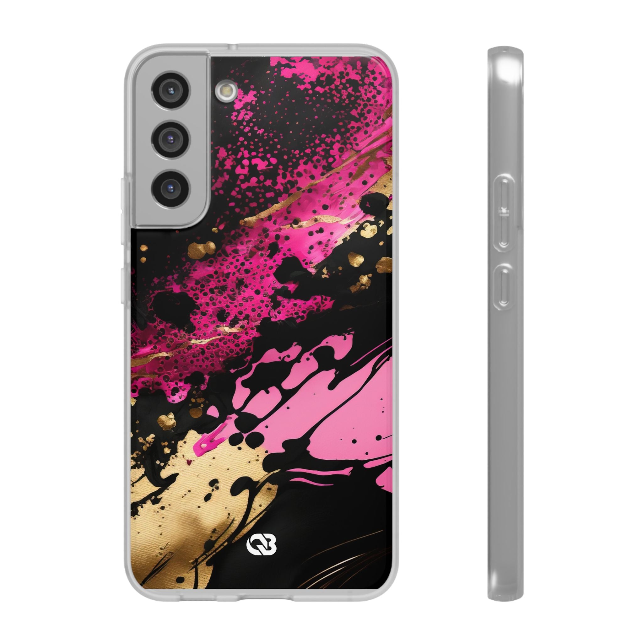 Magenta Liquid Gold · Soft Handyhülle für Samsung