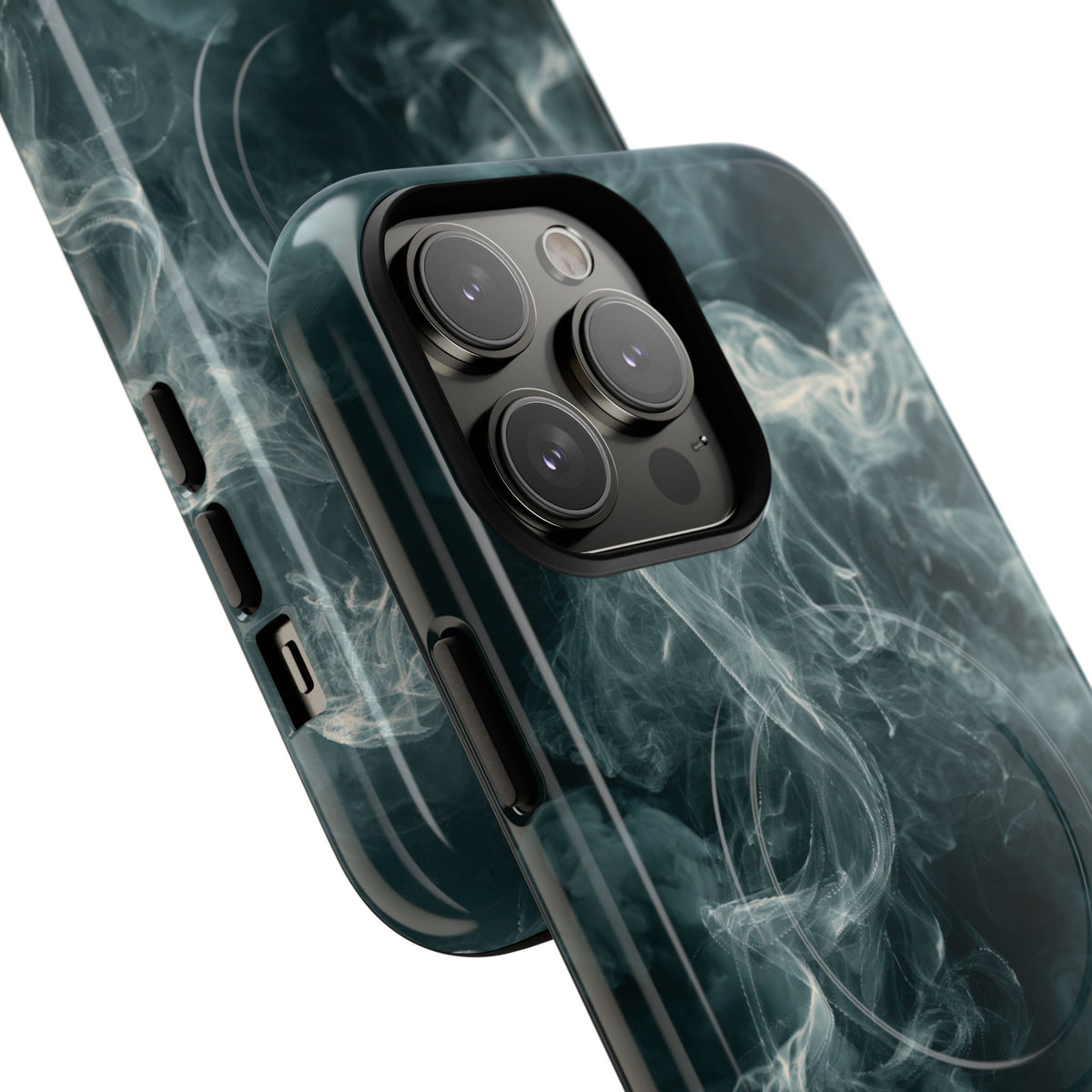 Luminescent Vapor Drift · Tough 2.0 Magnetic Phone Case for iPhone · Teal