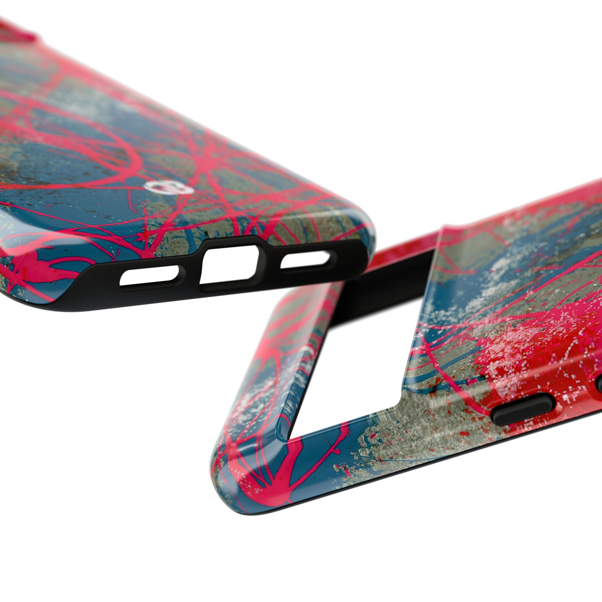 Neon Static Drip · Tough Phone Case for Pixel · Pink