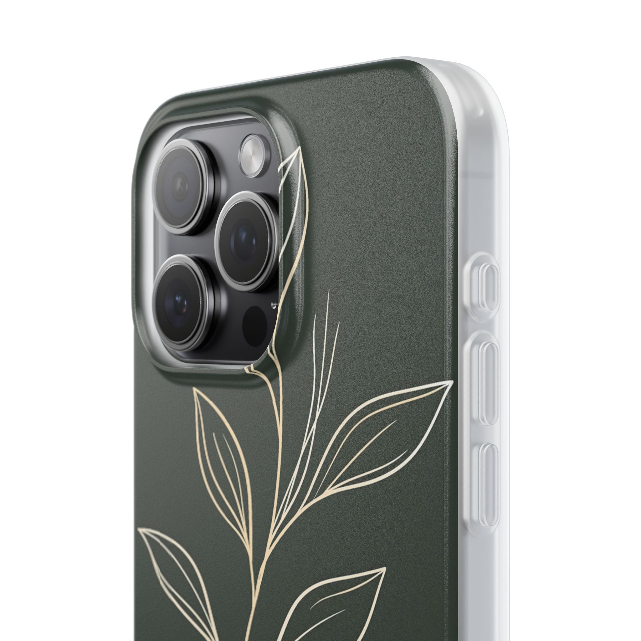 Green Lite Phone Case for iPhone - Deep Moss Willow