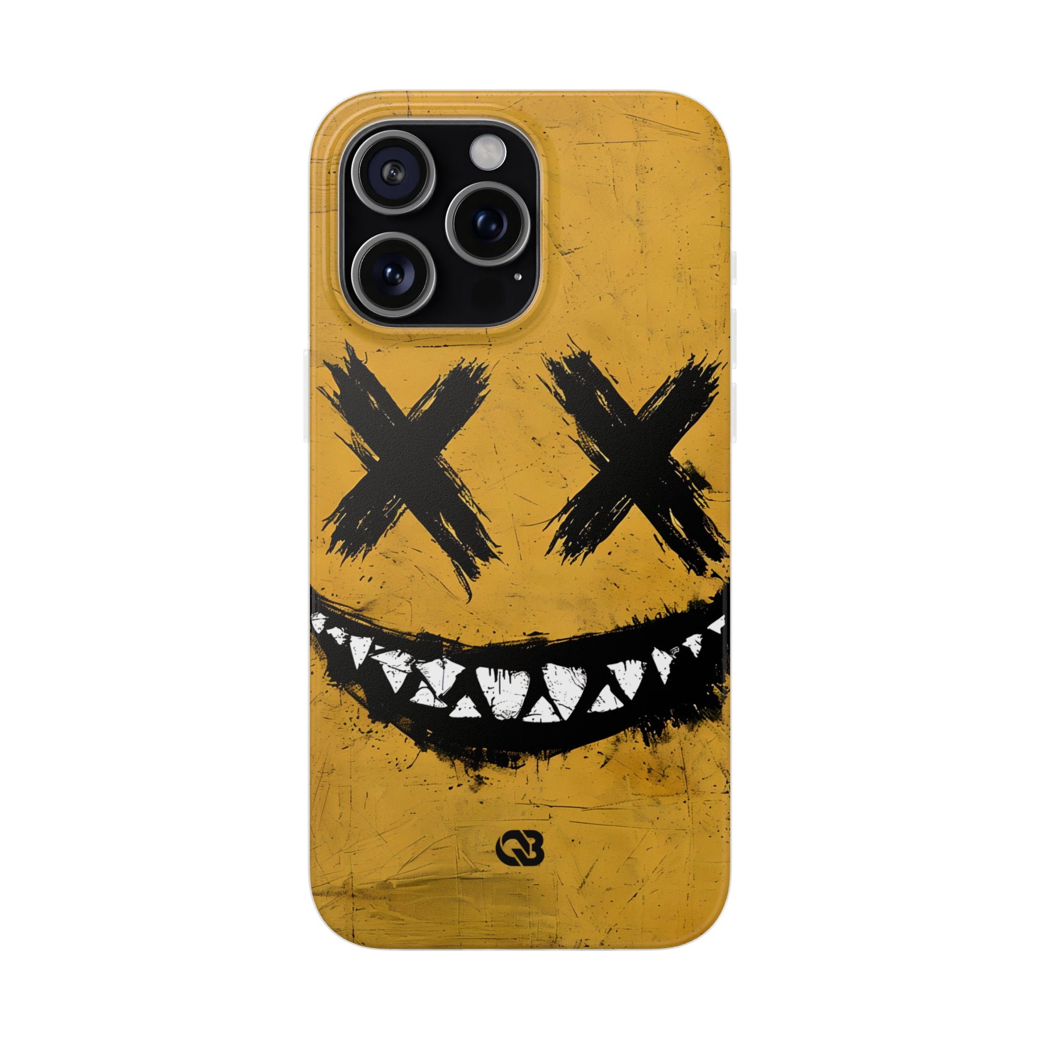 Gritty Ochre Smile · Soft Coque de téléphone pour iPhone