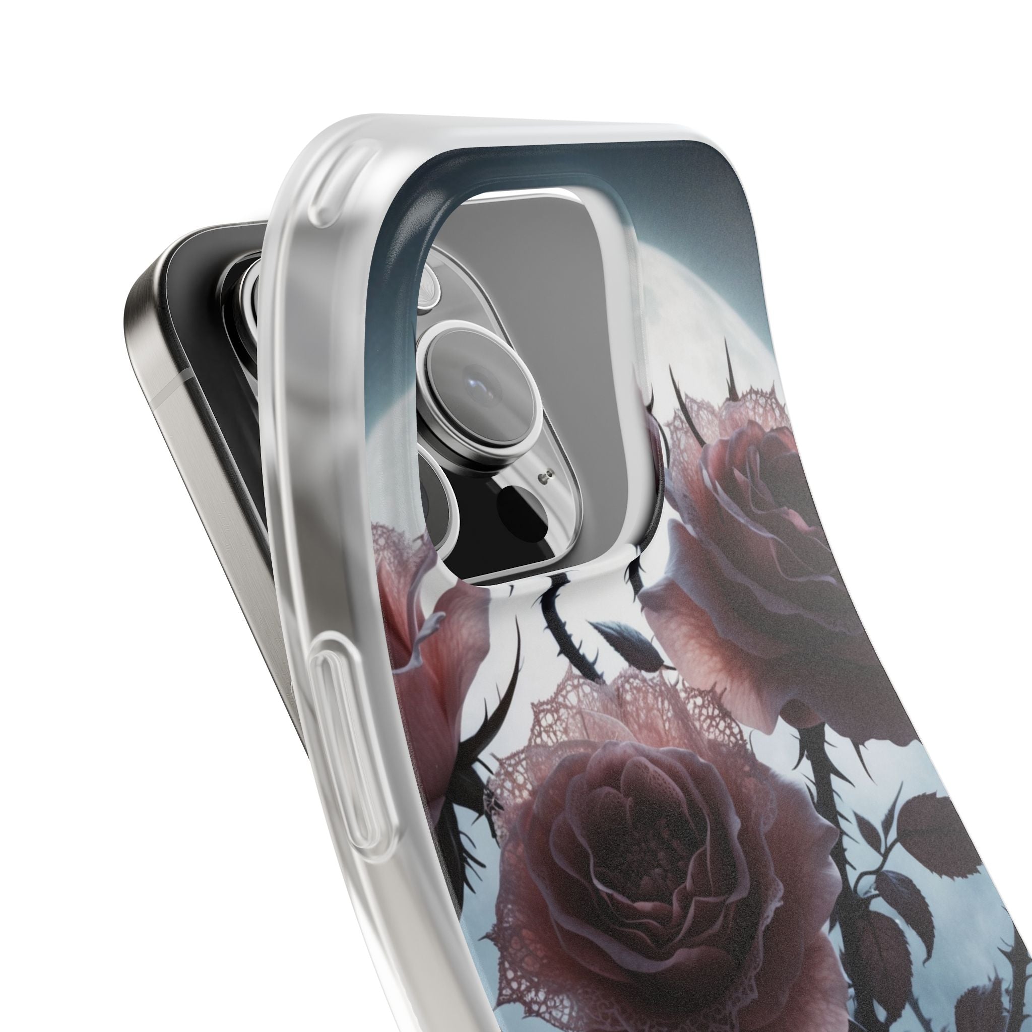 Lunar Lace Petals · Soft Coque de téléphone pour iPhone