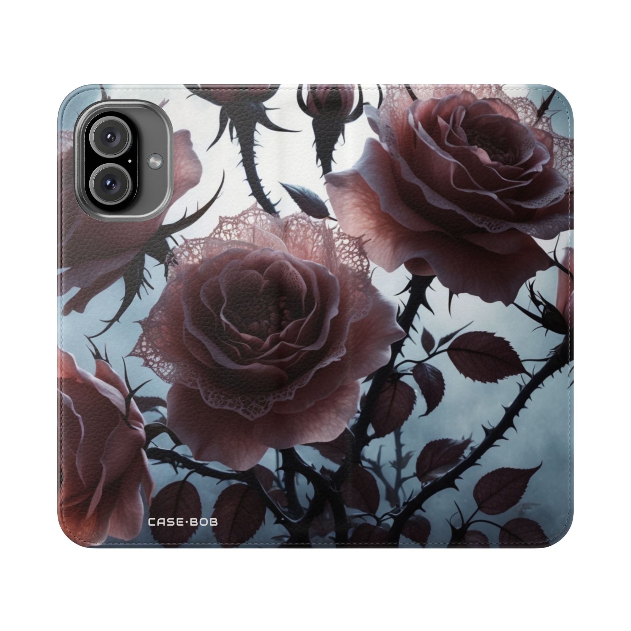 Lace Rose Moonlight - iPhone 16 Plus Case - Wallet