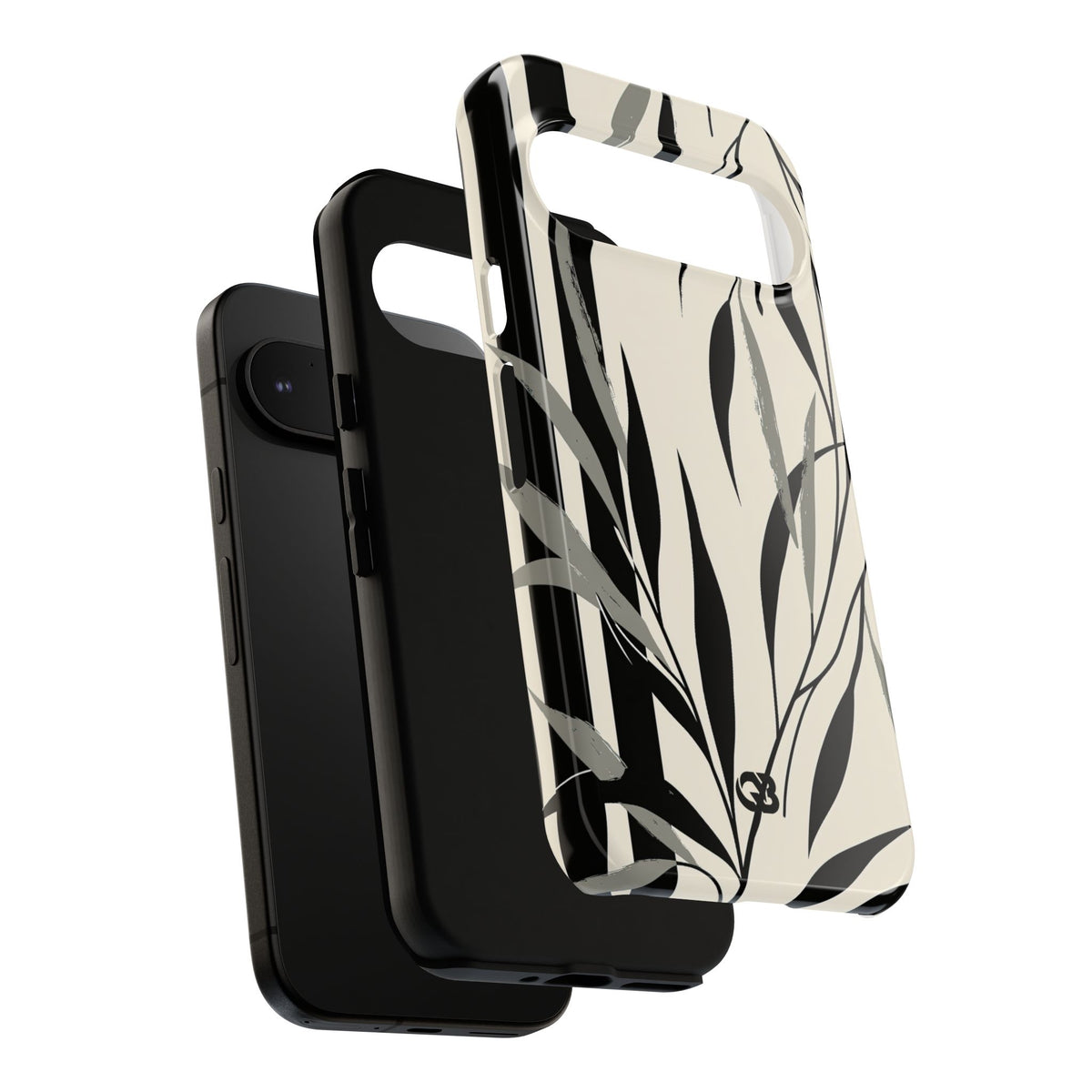 Linear Willow Study · Tough Phone Case for Pixel · Beige