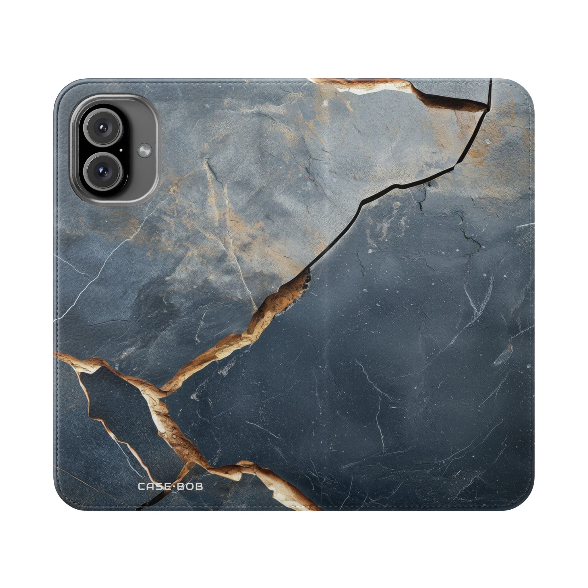 Copper Crackscape - iPhone 16 Plus Case - Wallet