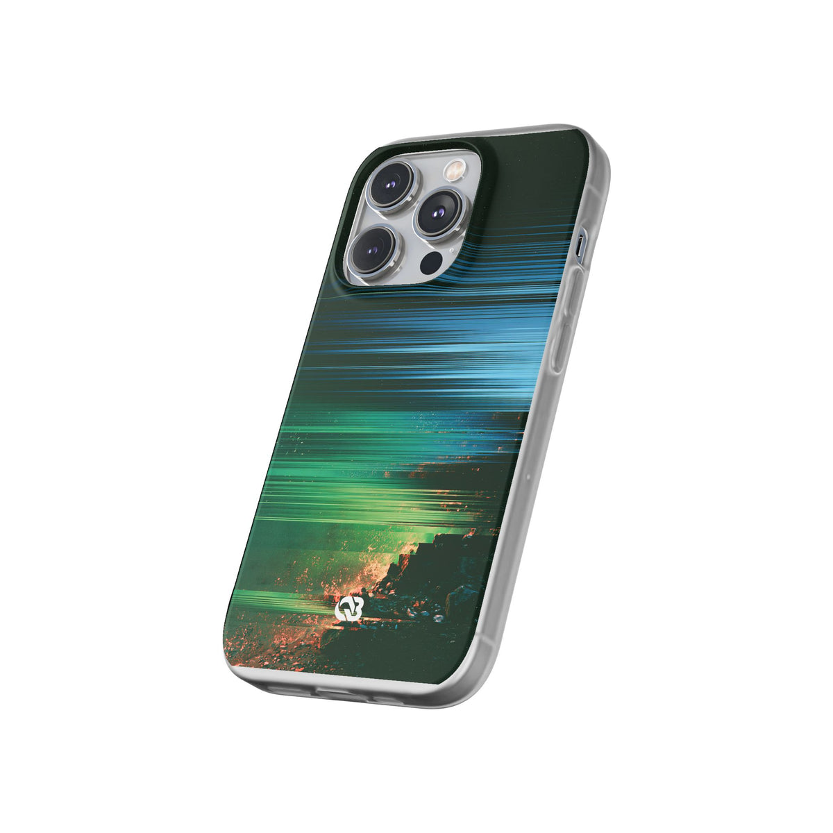 Digital Shoreline Drift · Lite Phone Case for iPhone · Teal