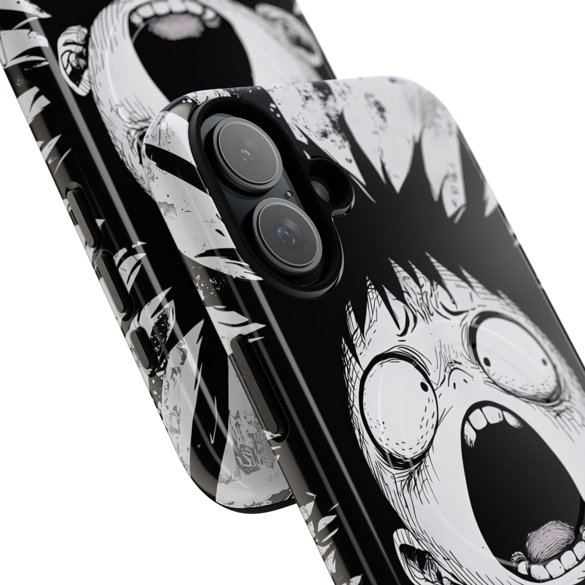 Screaming Stripes iPhone 16 Plus Skal - Tough+