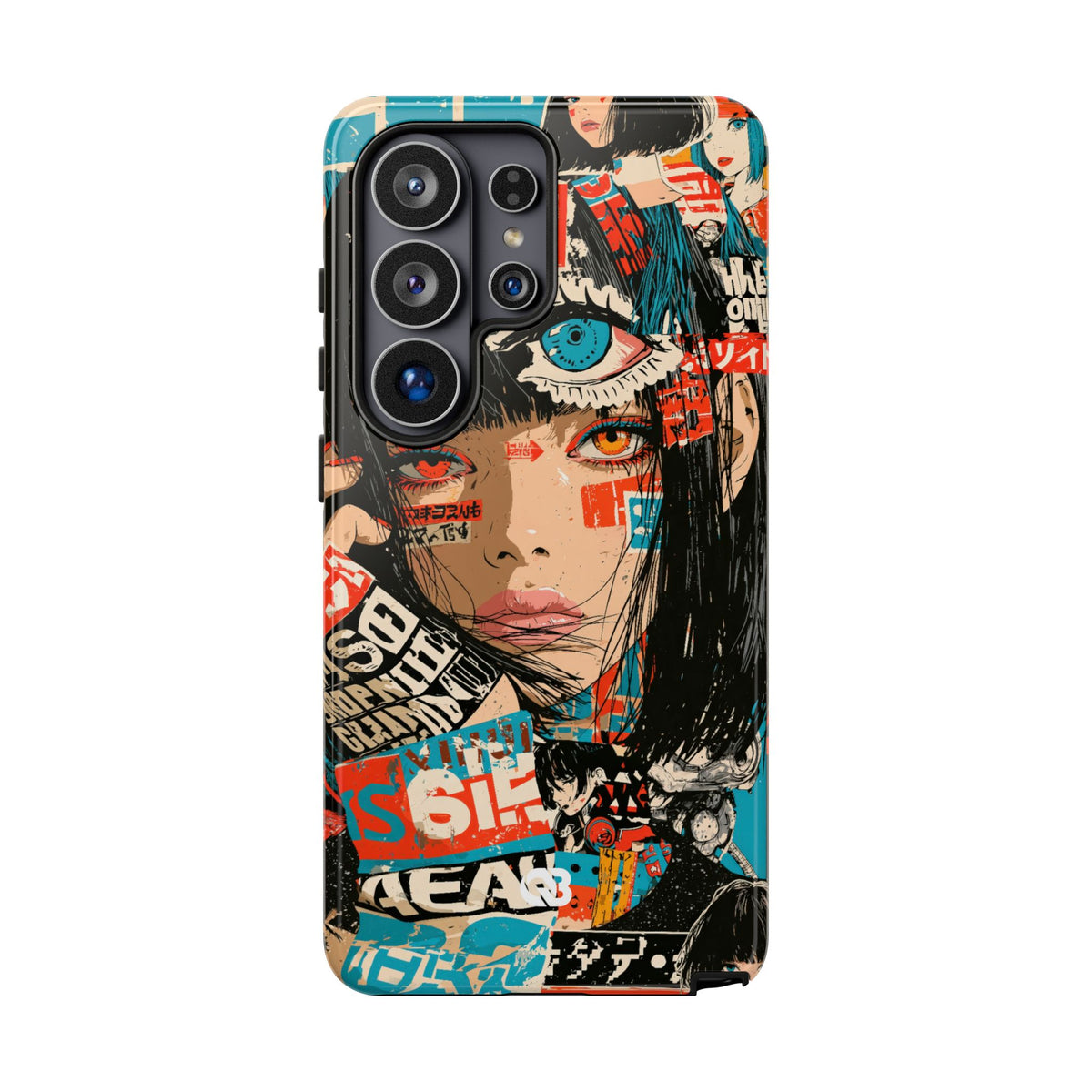 Shibuya Street Collage · Tough Phone Case for Samsung · Red