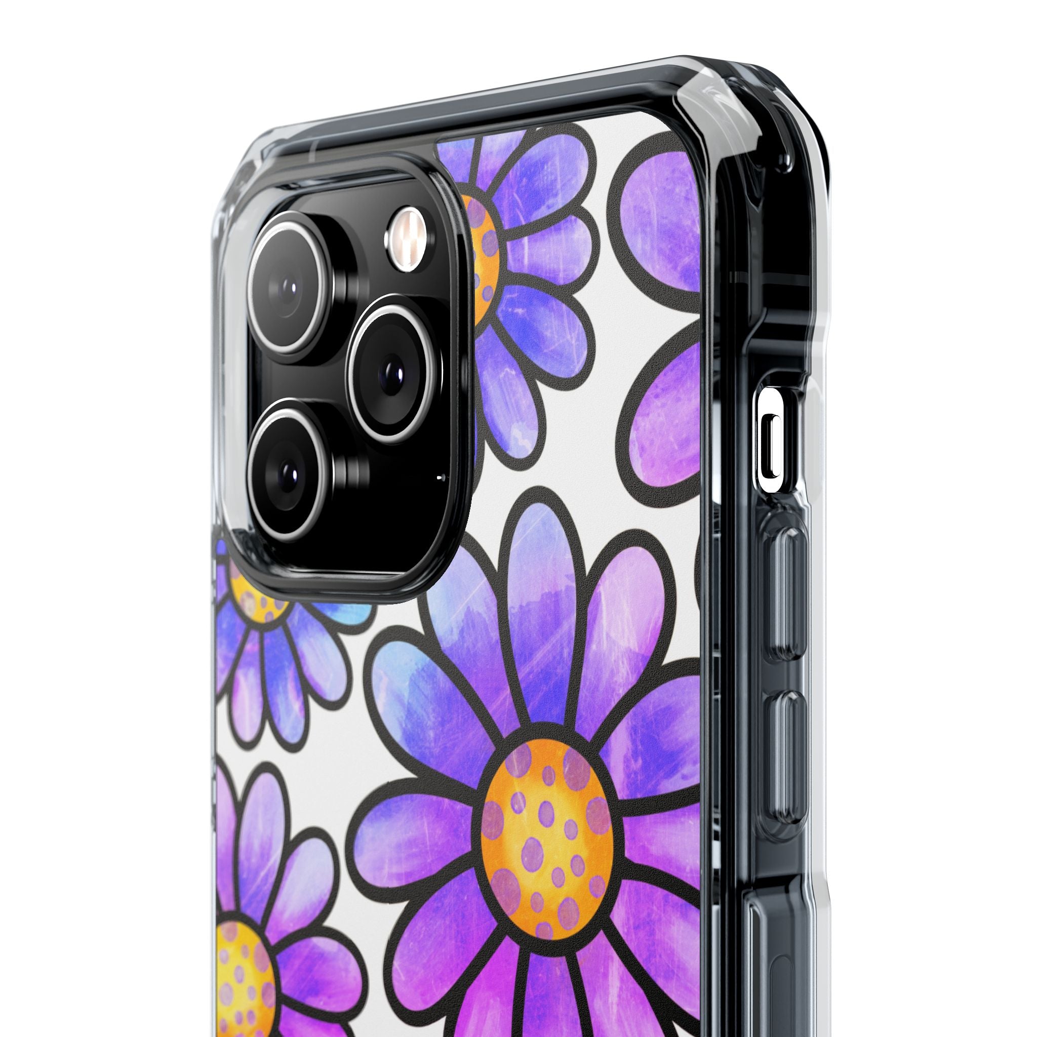 Violet Grunge Bloom · Impact Phone Case for iPhone · Magsafe
